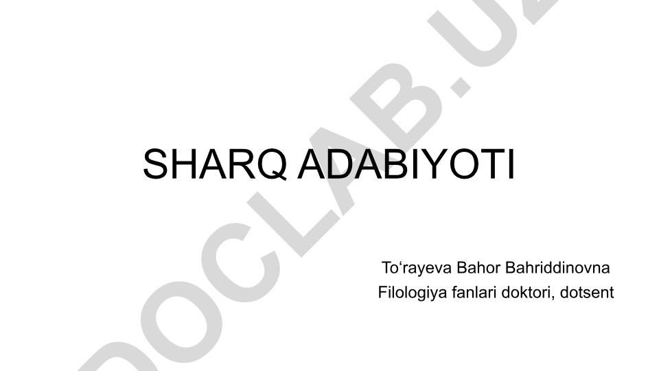 Sharq mamlakatlari: geografik va madaniy xususiyatlari