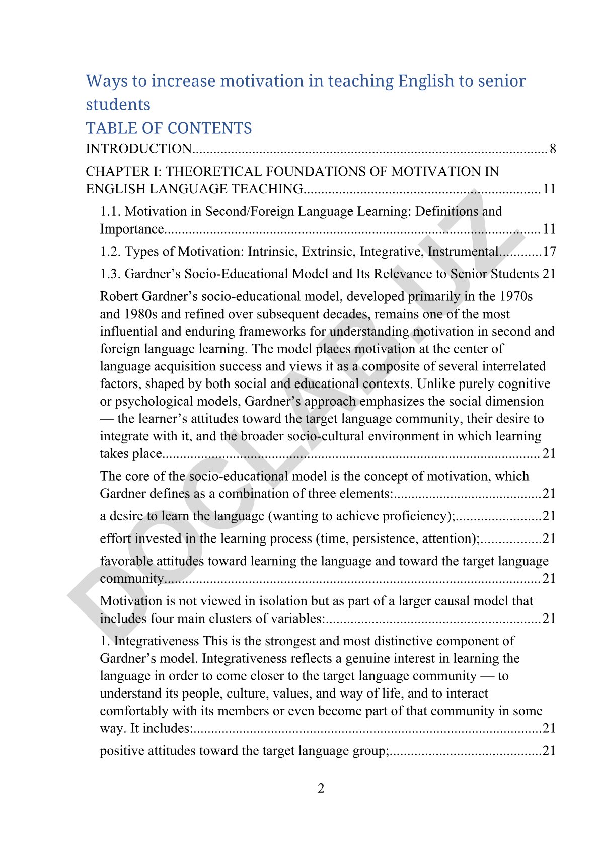 Ways to increase motivation in teaching English to senior students
