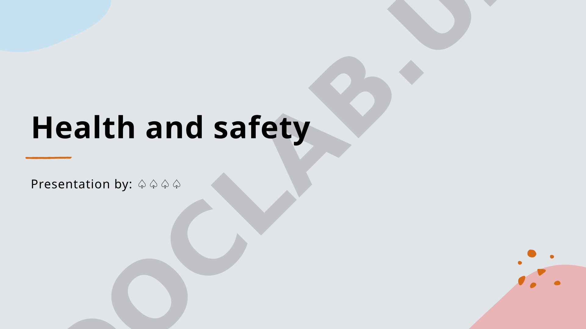 Health and Safety