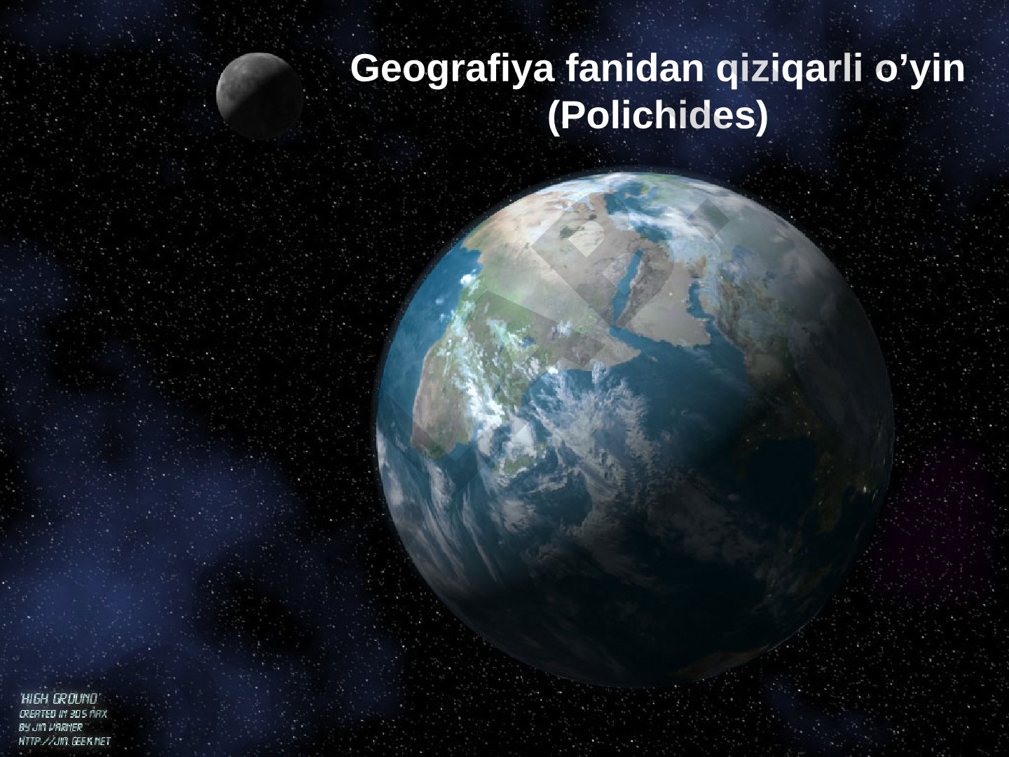 Geografiya va kimyo fanidan qiziqarli o'yin