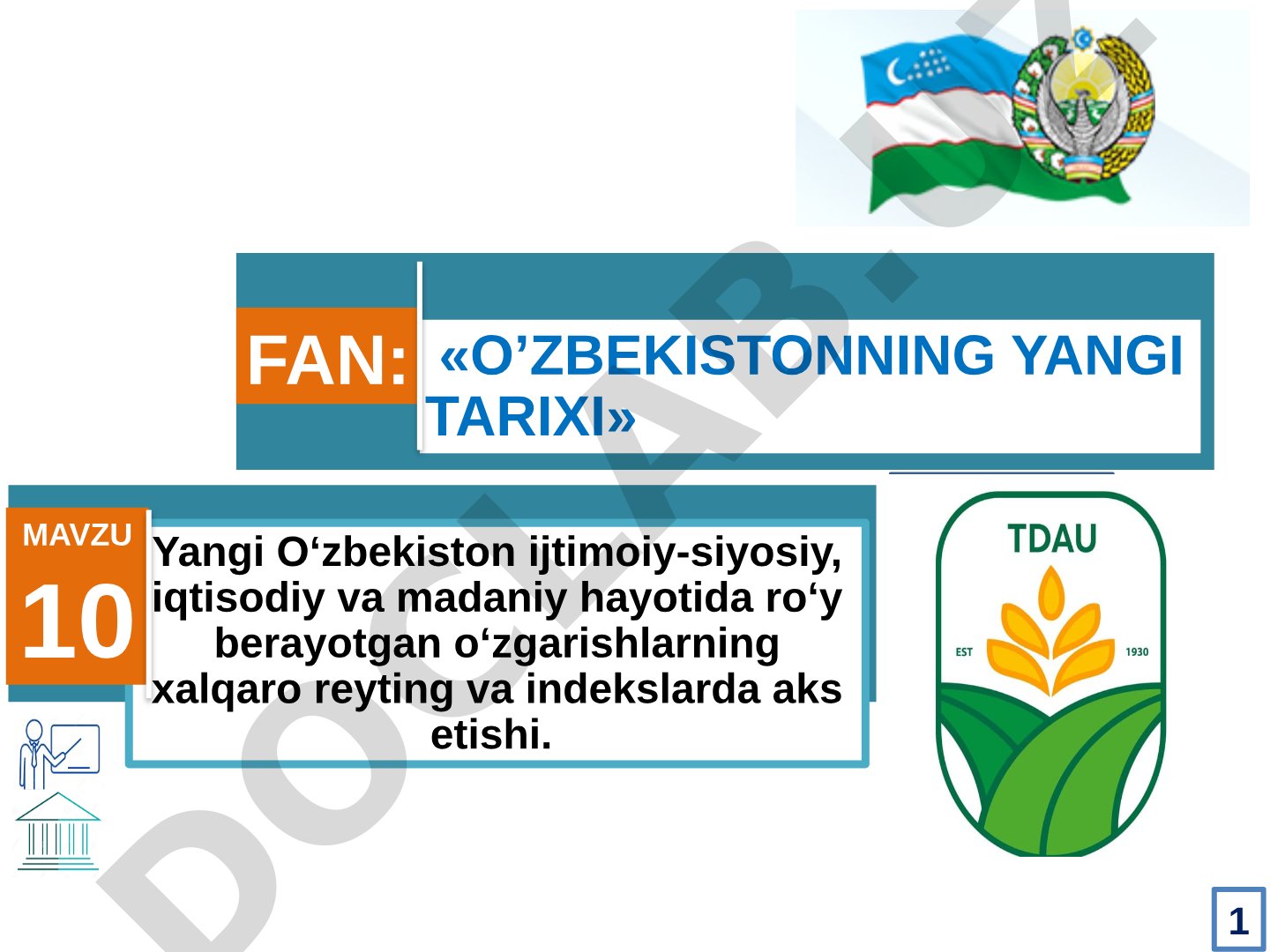 O‘zbekiston Respublikasining xalqaro reyting va indekslardagi e’tirof etilishi
