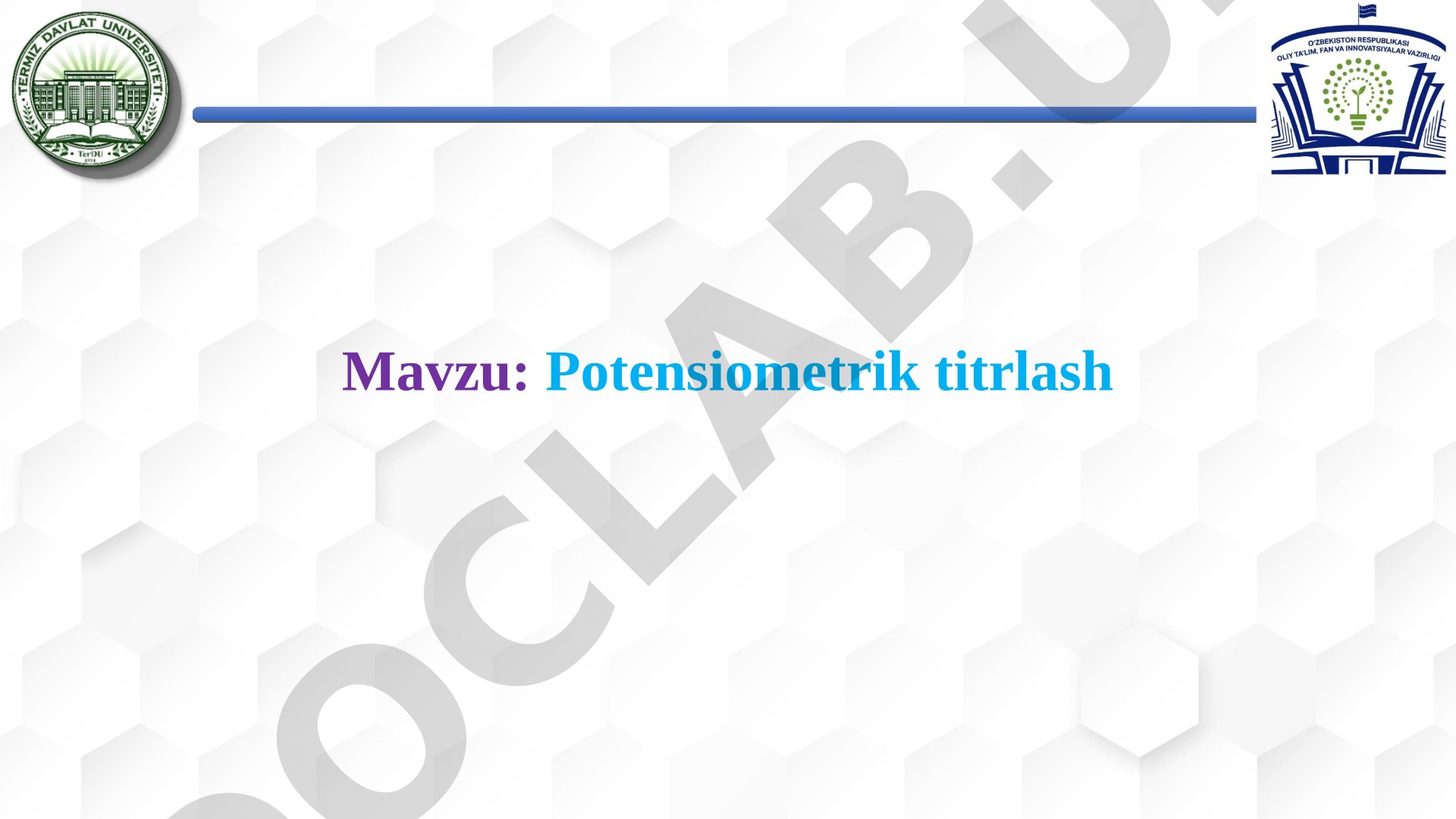 Potensiometrik titrlash