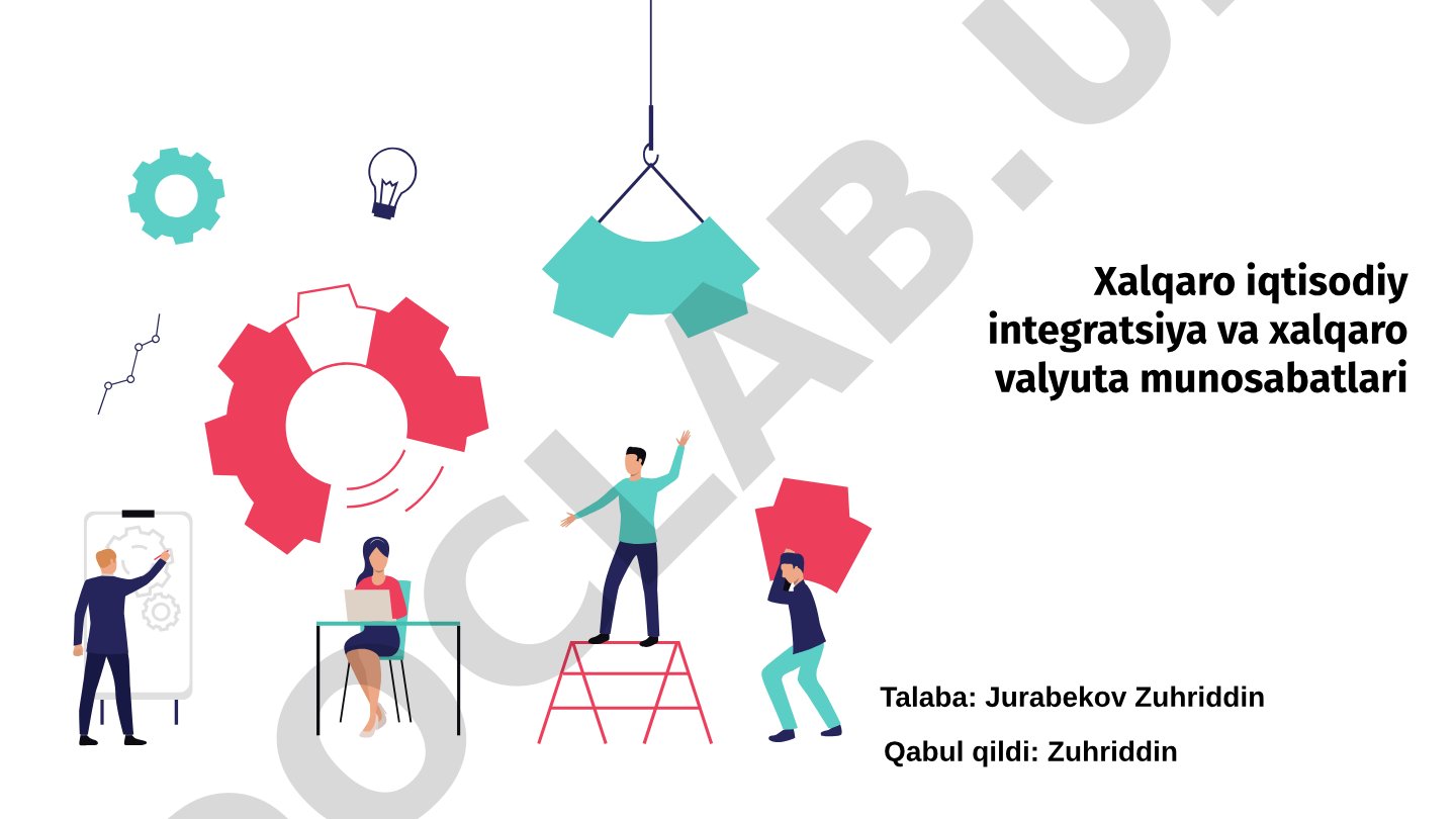 Xalqaro iqtisodiy integratsiya va xalqaro valyuta munosabatlari