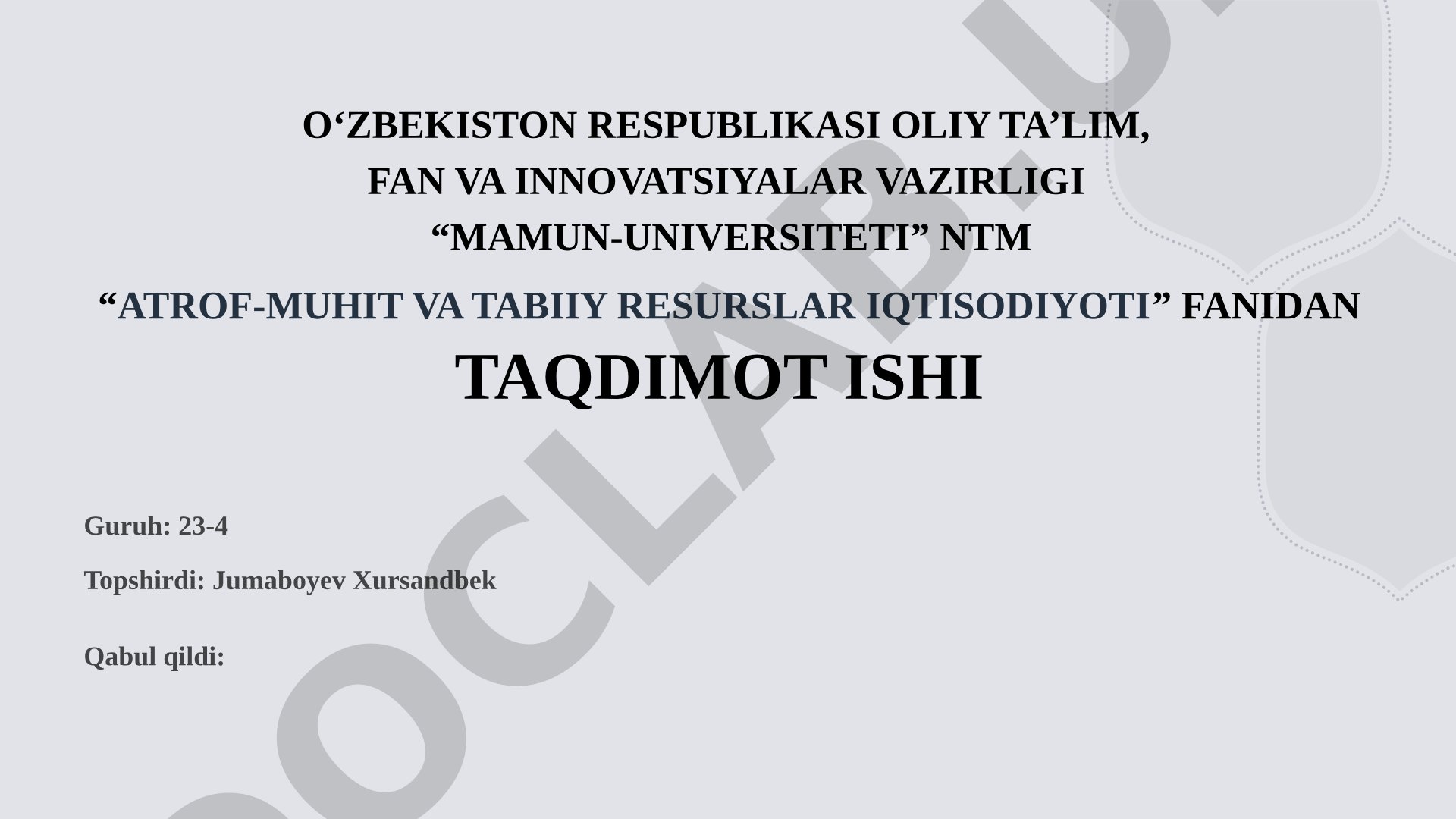 Ekologik menejment nima va u barqaror rivojlanishda qanday rol o'ynaydi?