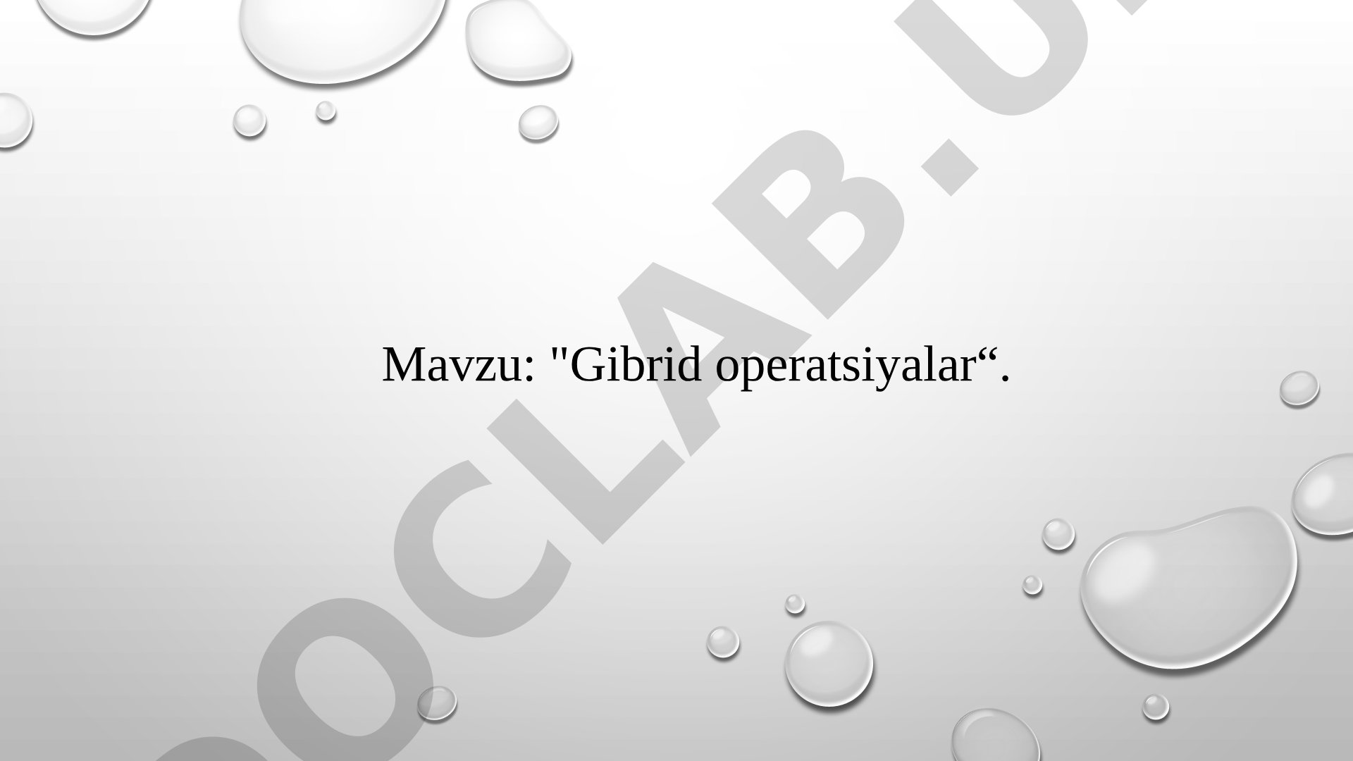 Gibrid operatsiyalar
