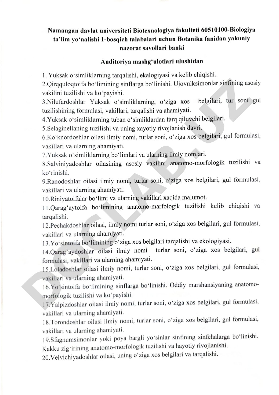Metadata yaratish qoidalari