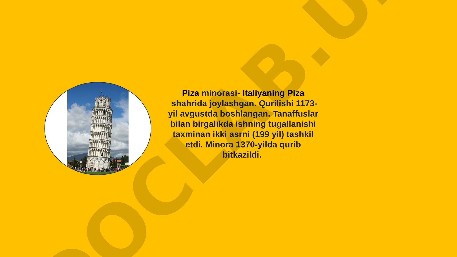 Piza minorasi, Kolizey va Luvr