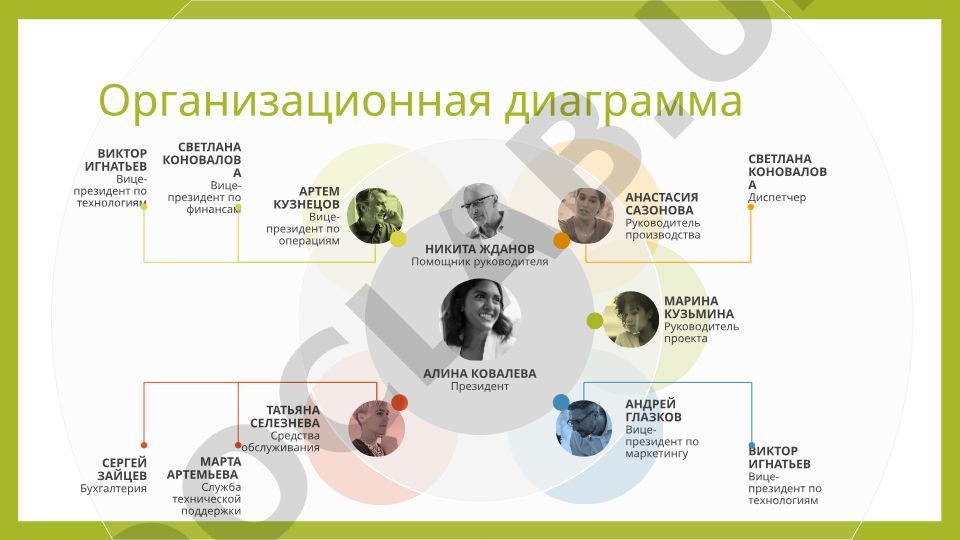 Организационная диаграмма компании