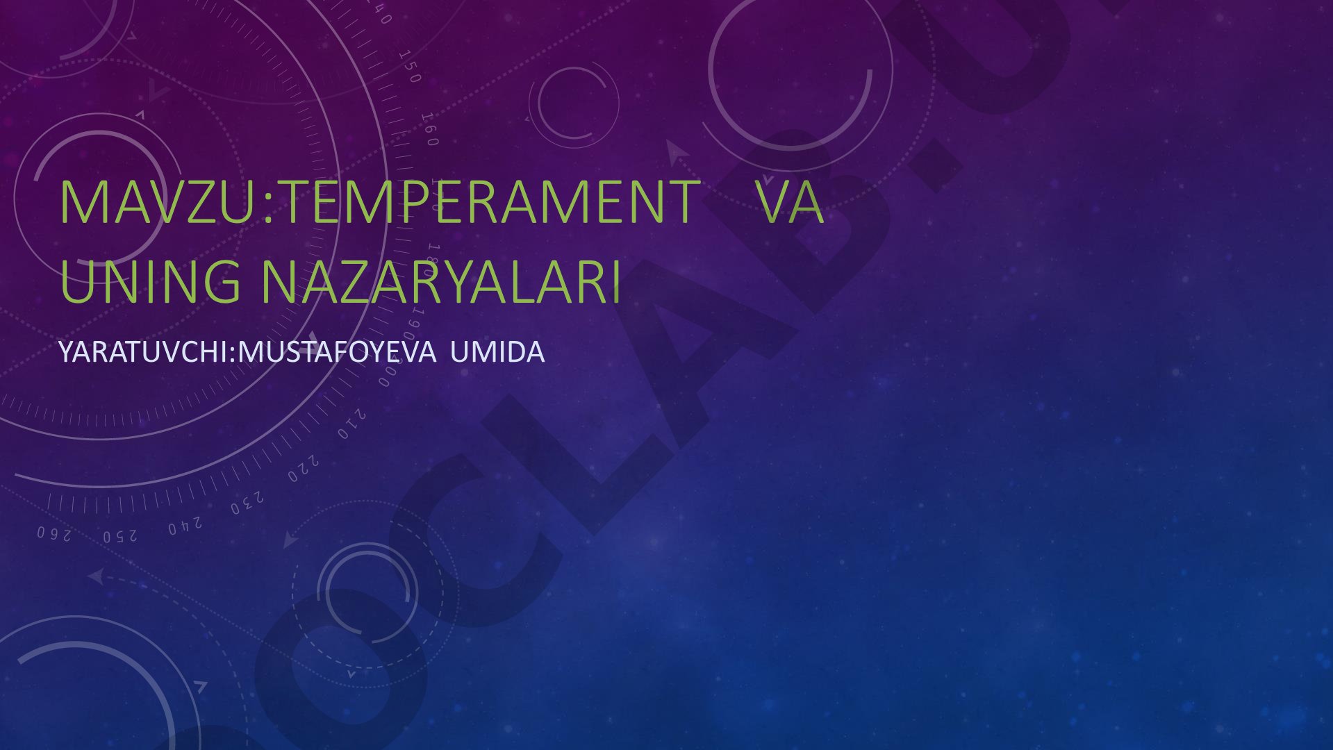 Temperament va uning nazaryalari
