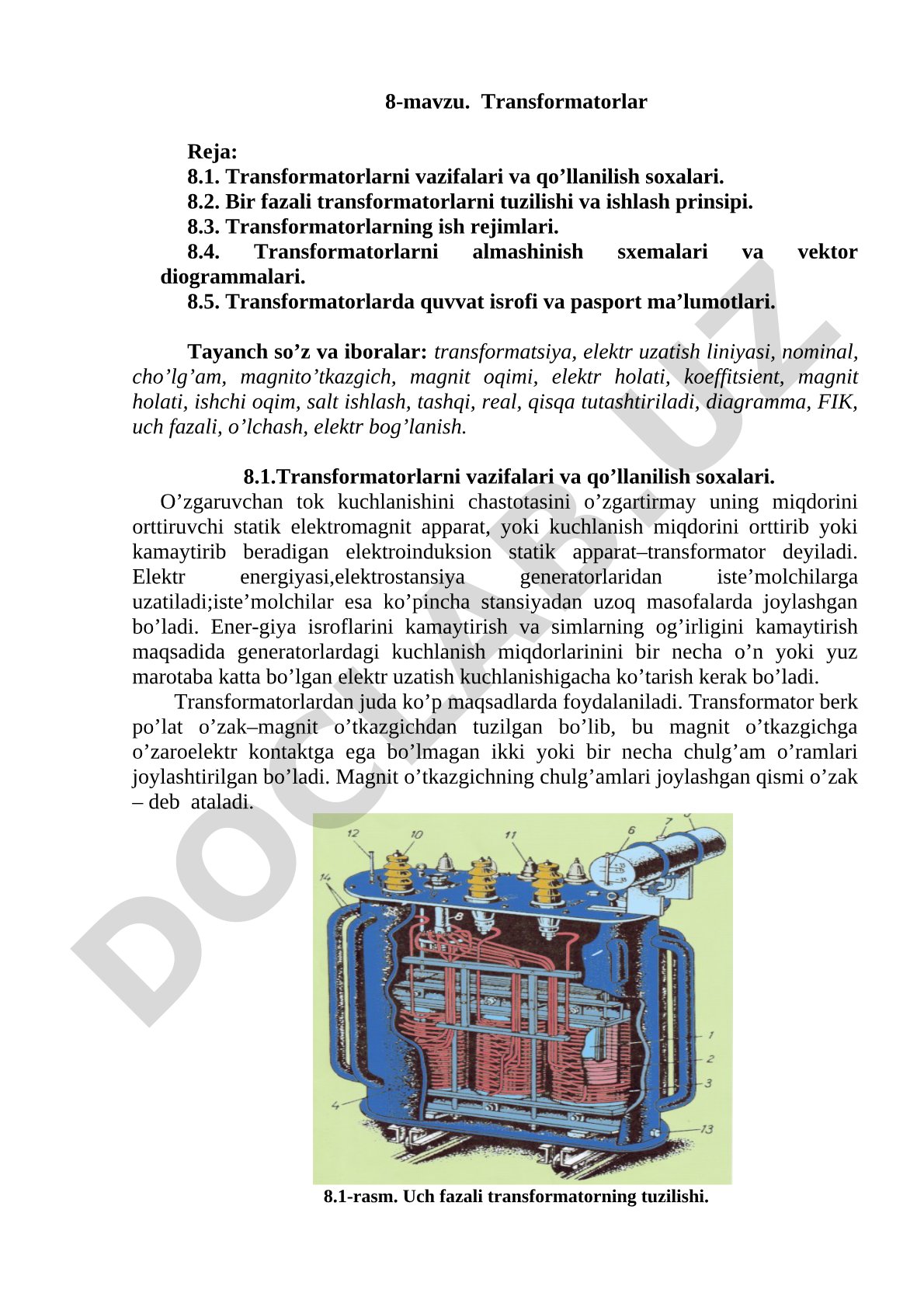 Transformatorlar
