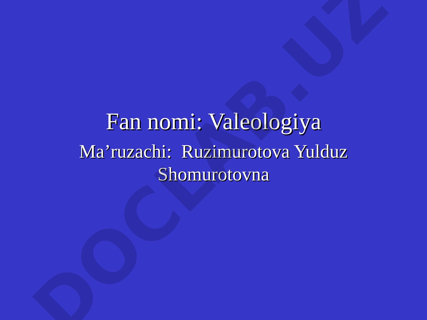 Sog'lom hayot tarzini shakllantirishga individual yondashuv tamoyillari