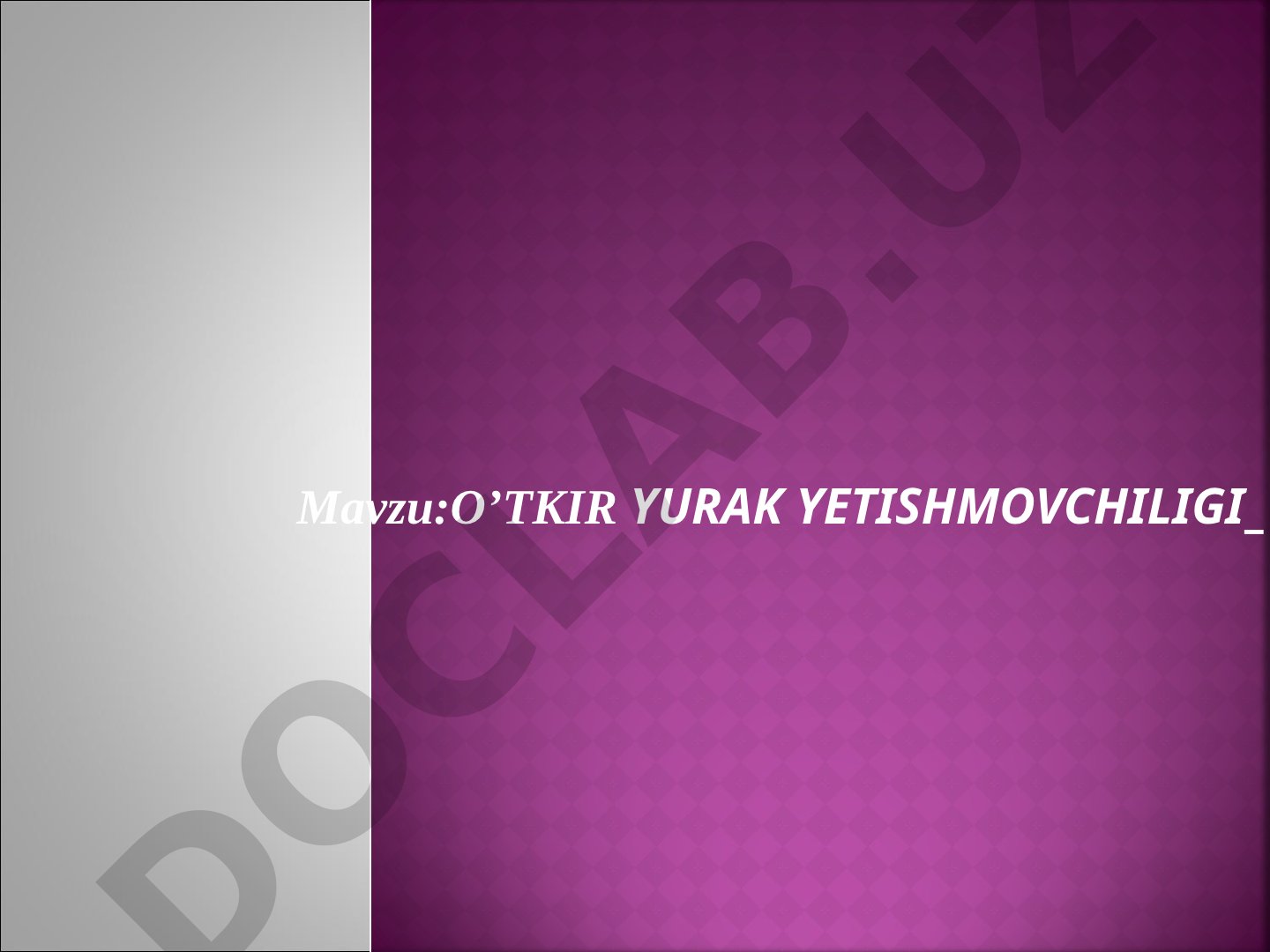 Yurak yetishmovchiligi patologik jarayon, uning sabablari va rivojlanish omillari
