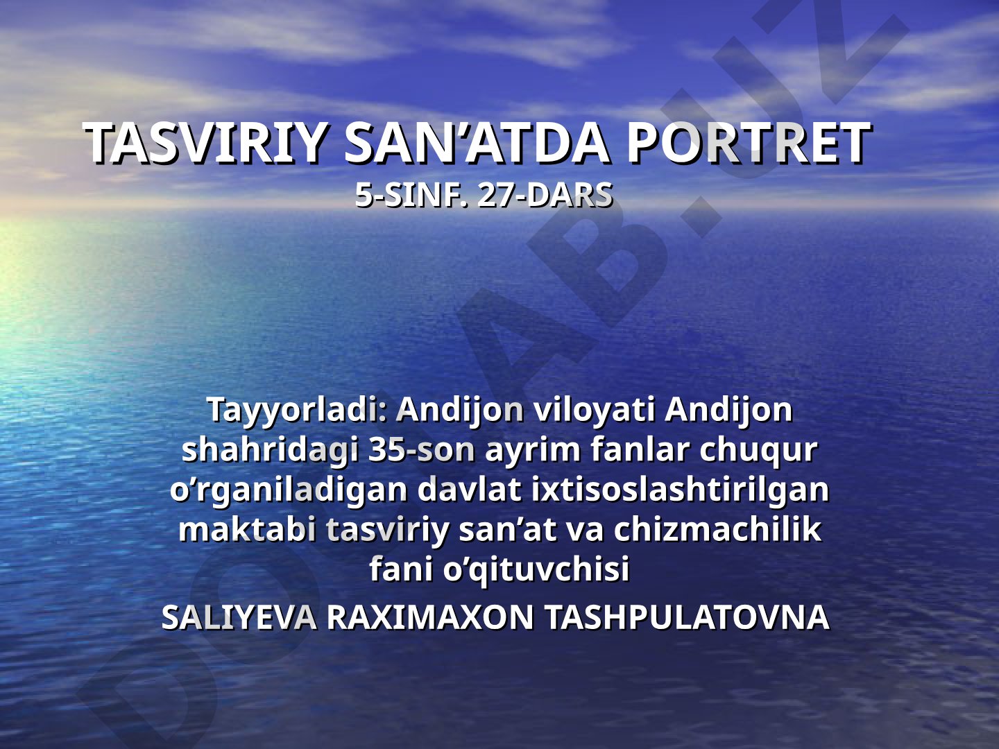 Tasviriy san'atda portret