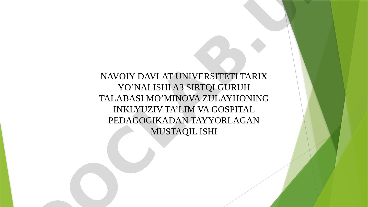 Alohida ta'lim ehtiyojli bolaga pedagogik-psixologik tavsif berish