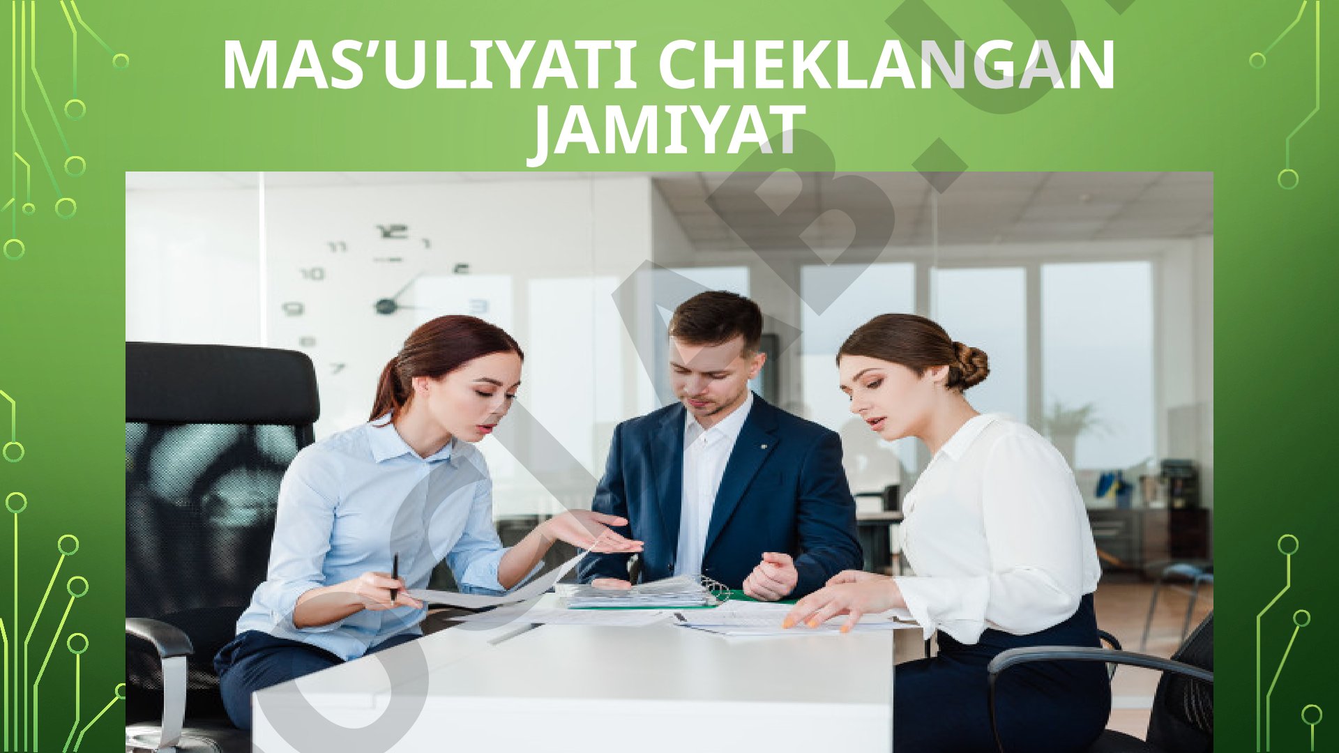 Mas’uliyati cheklangan jamiyat