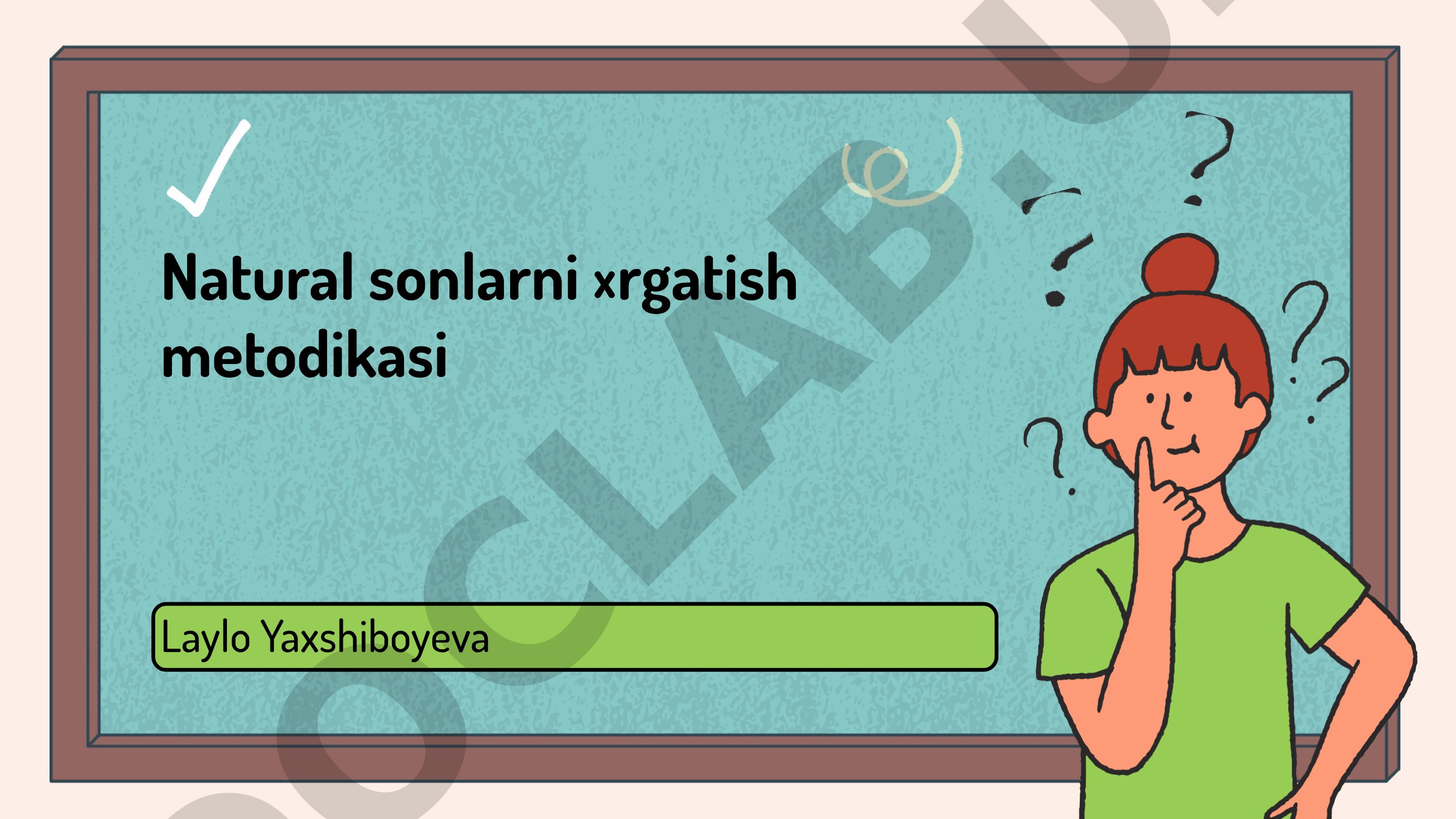 Natural sonlarni o'rgatish metodikasi