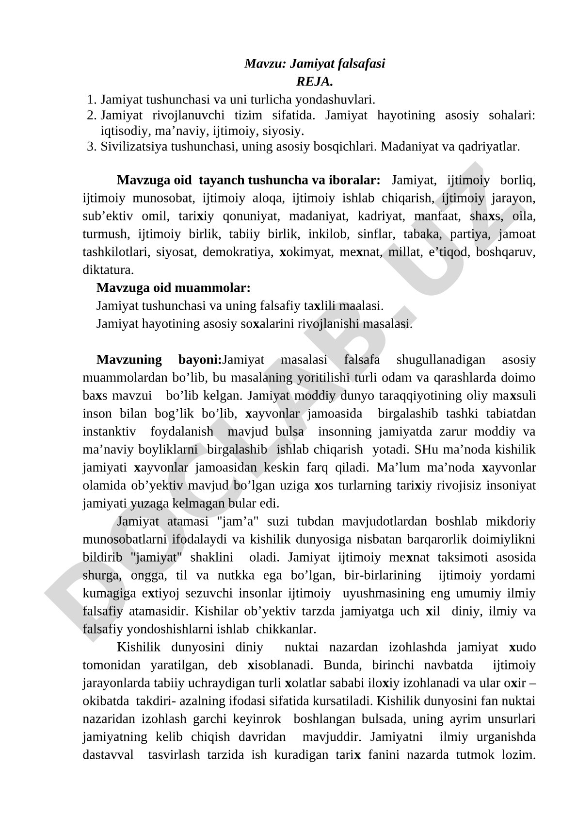 Jamiyat falsafasi