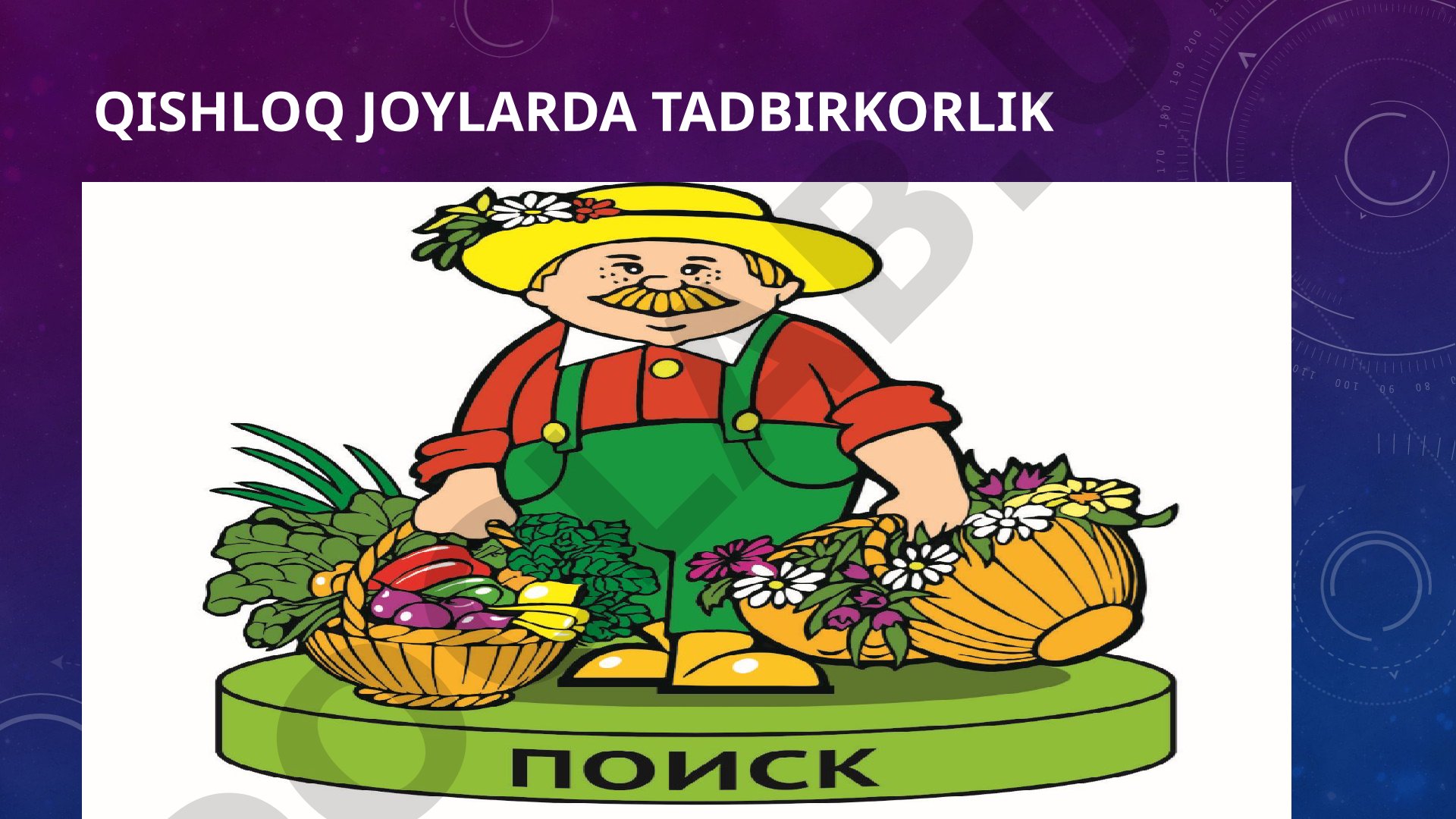 Qishloq joylarda tadbirkorlik