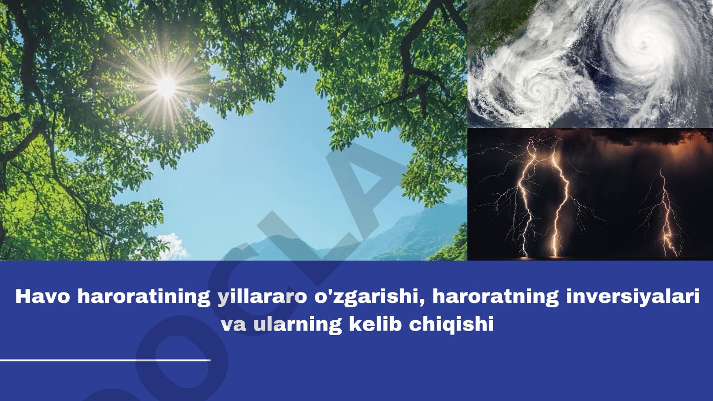 Havo haroratining yillararo o'zgarishi va harorat inversiyalari