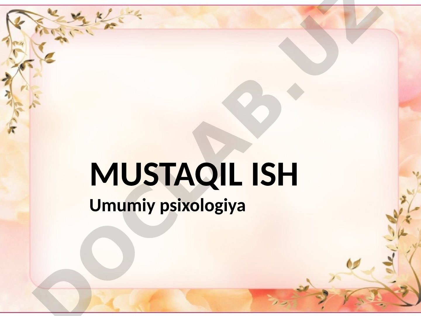 Diqqat ko'lami, diqqat taqsimlanishi, shaxsda diqqat rivojlanishi