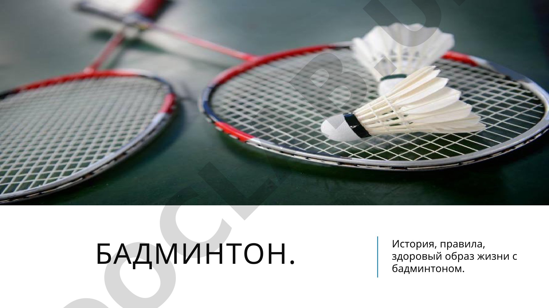 Бадминтон. История, правила, здоровый образ жизни с бадминтоном.