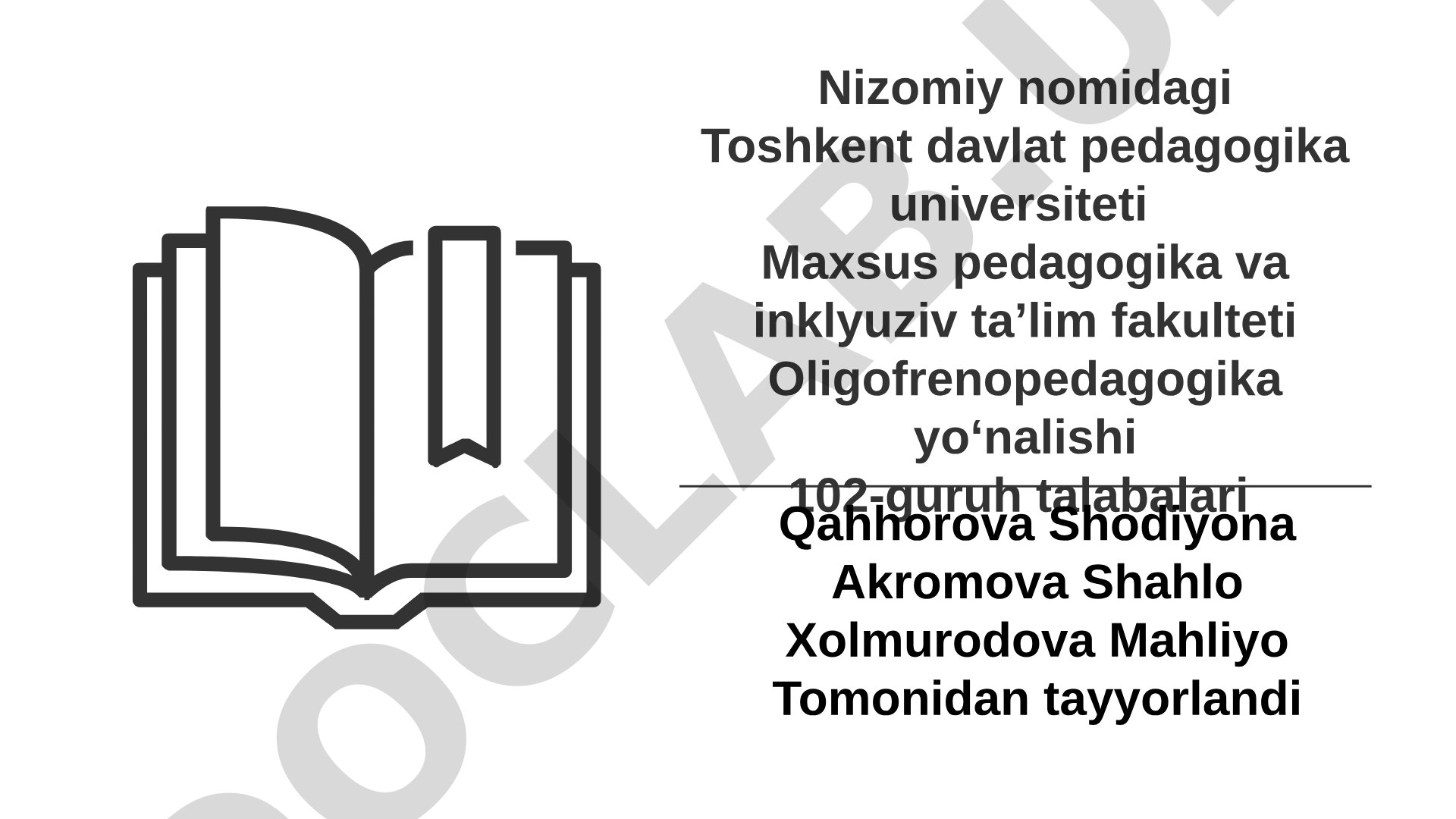 Uzluksiz ma'naviy tarbiya konsepsiyasi asoslari fanining maqsad vazifalari