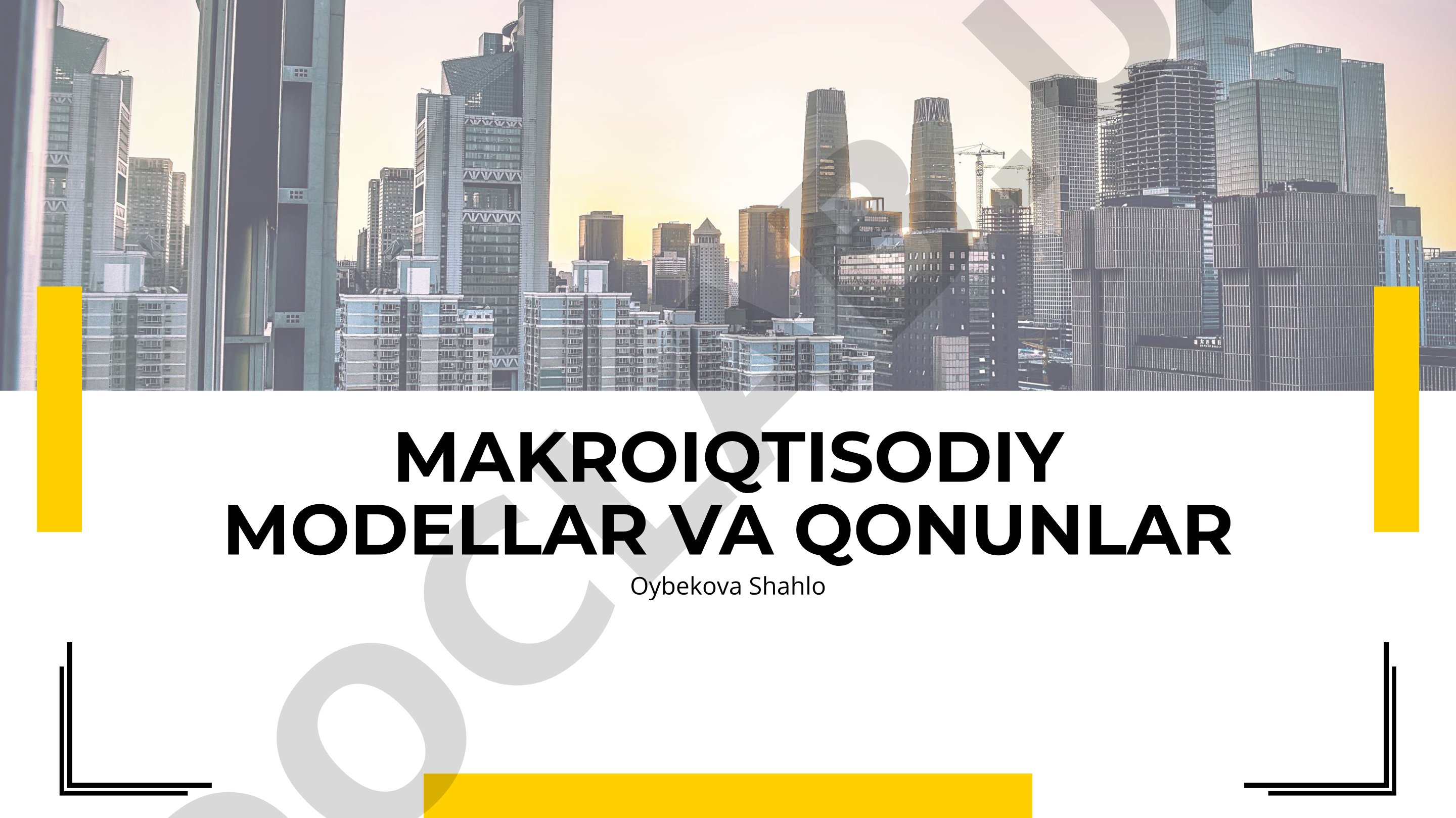 Makroiqtisodiy modellar va qonunlar