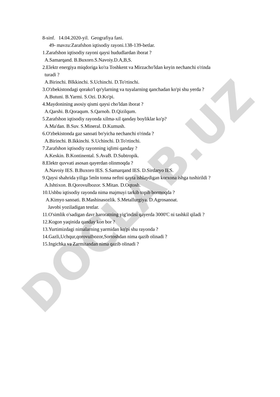 Zarafshon iqtisodiy rayoni