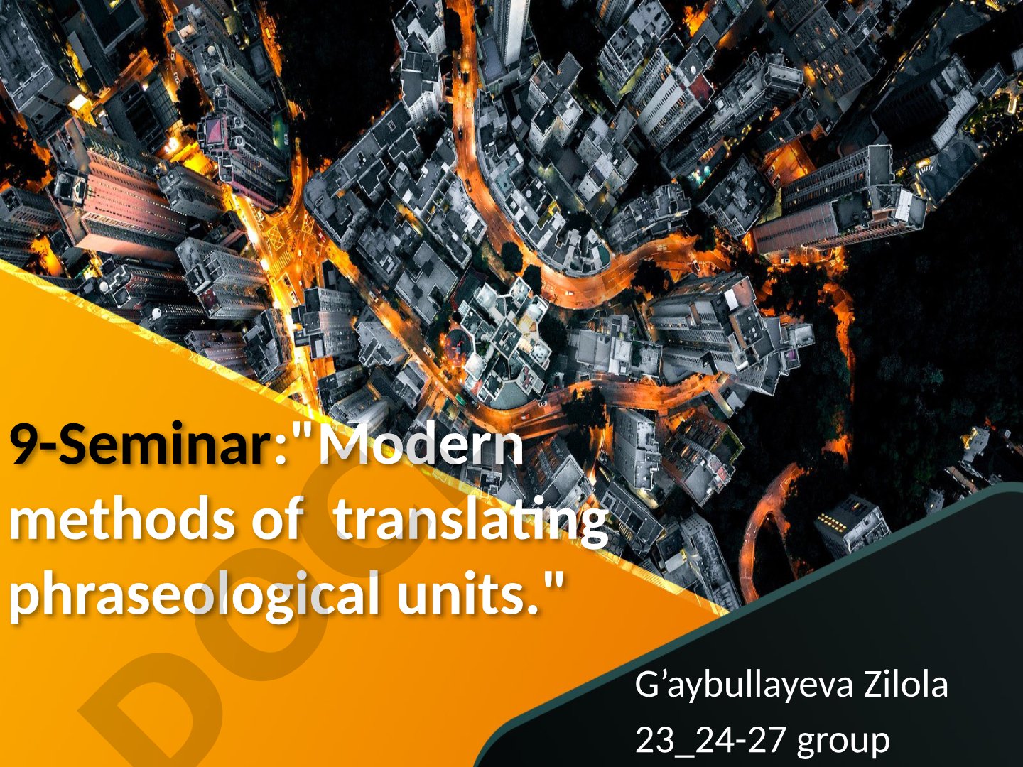 Modern methods of translating phraseological units