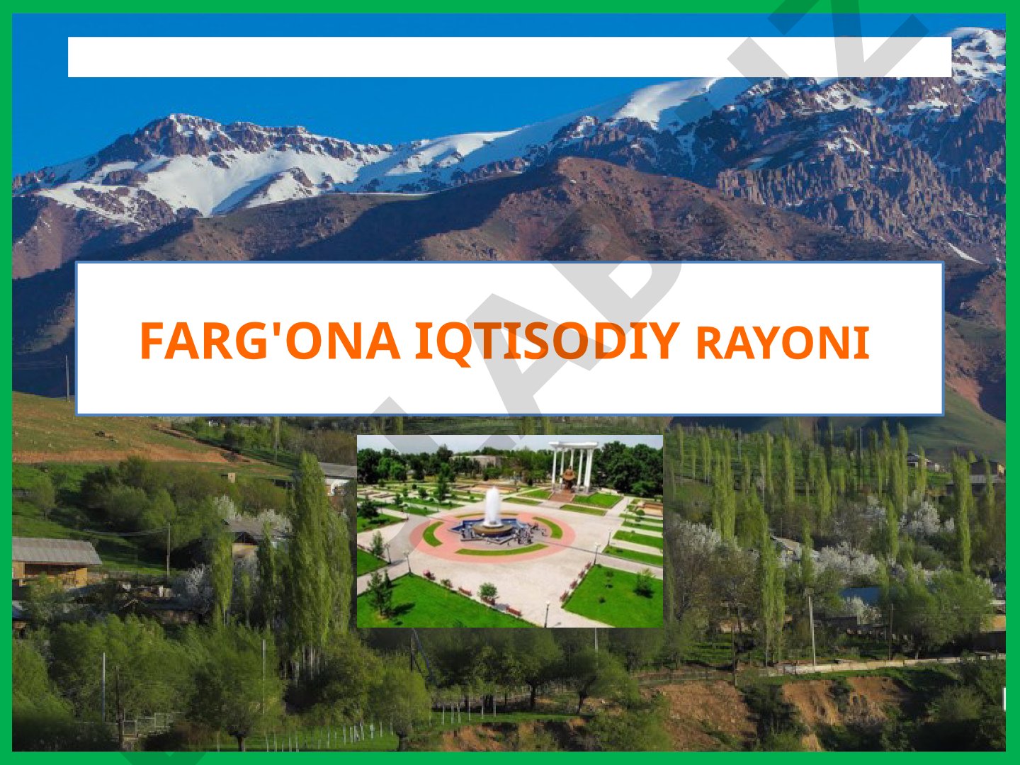 Farg'ona iqtisodiy rayoni