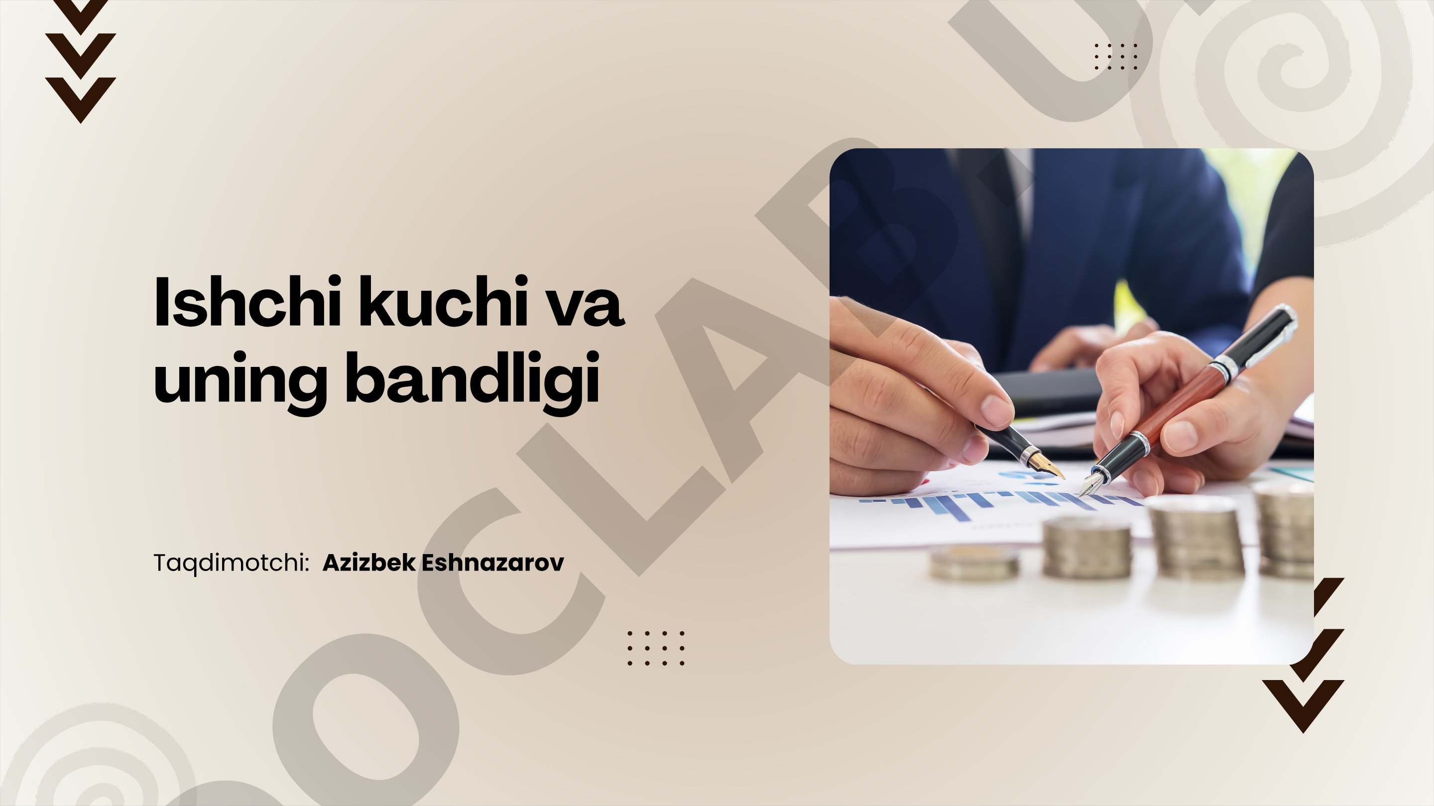 Ishchi kuchi va uning bandligi