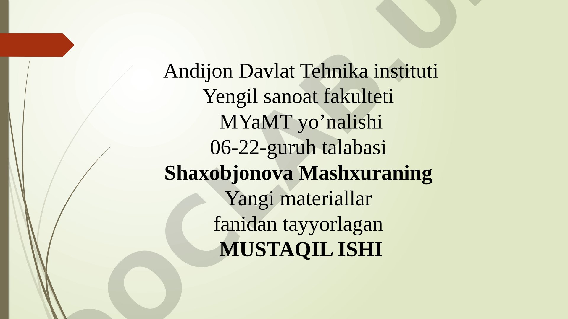 Nano tehnologiya asosida olingan materiallar xossalarini organish