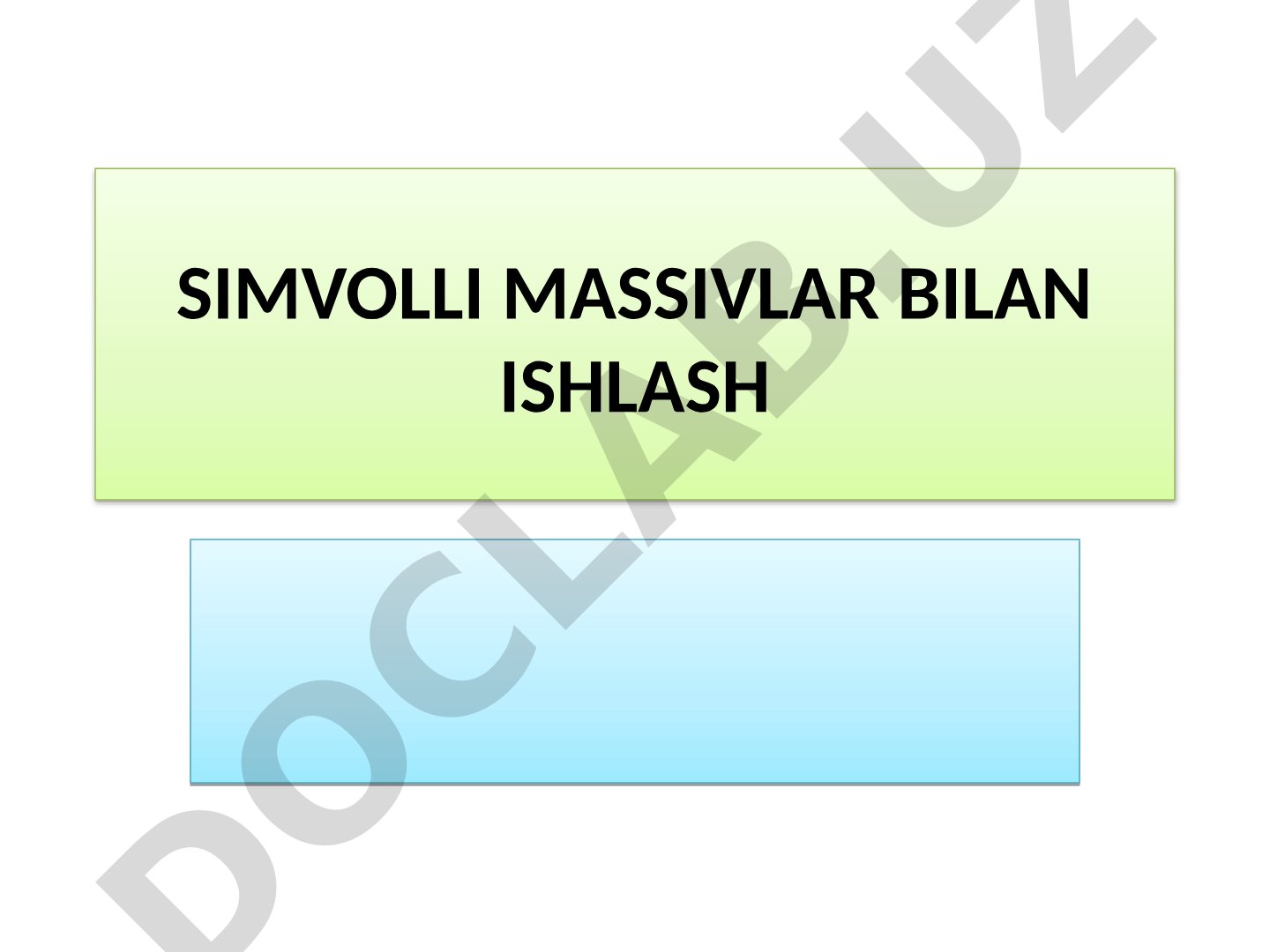 Simvolli massivlar bilan ishlash C/C++ tilida