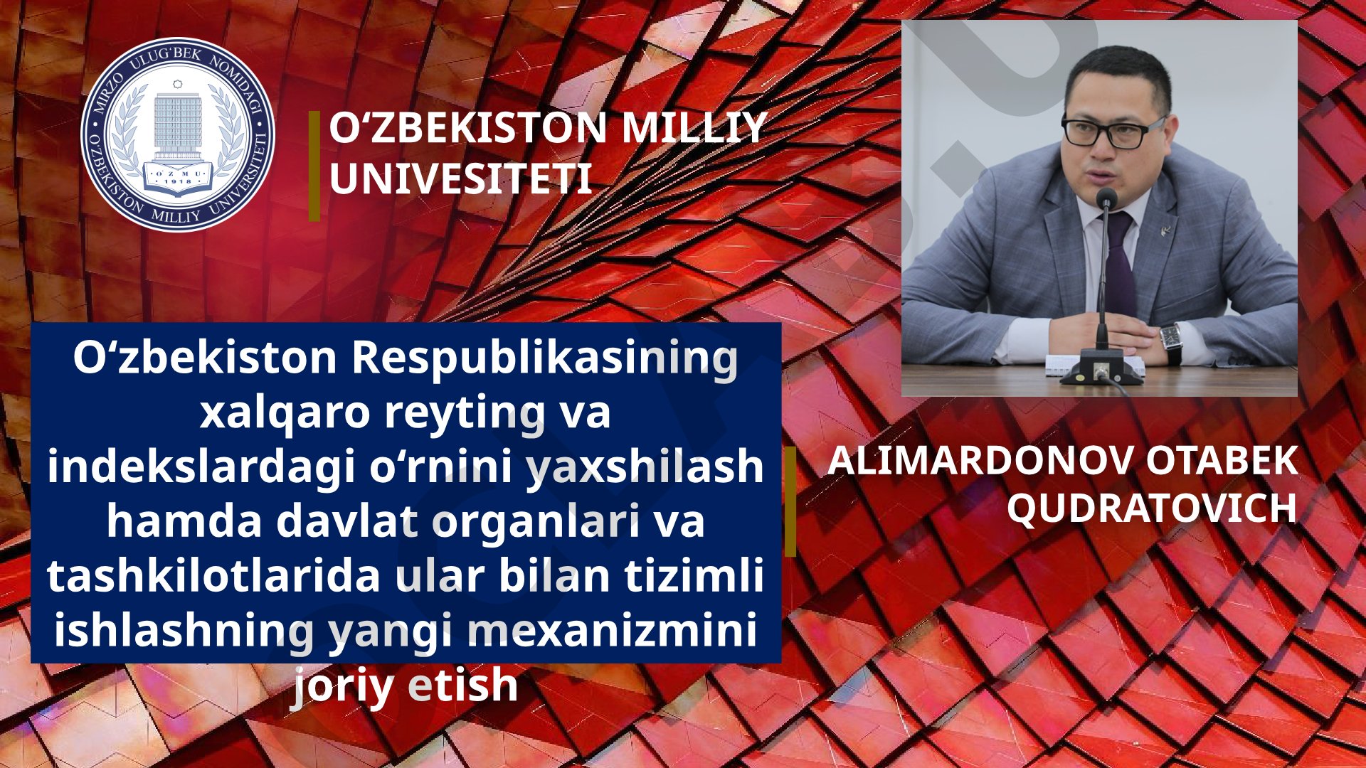 O‘zbekistonning xalqaro reyting va indekslardagi o‘rni
