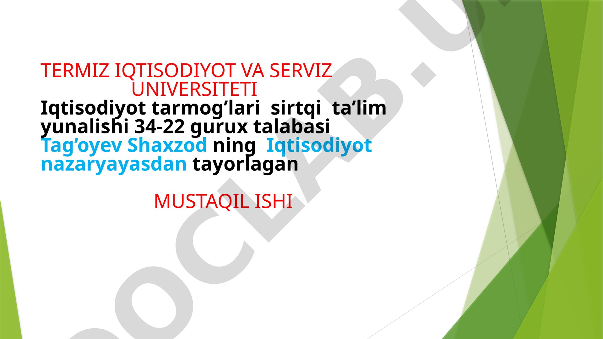 QATAR THE Portugaliya iqtisodiyoti