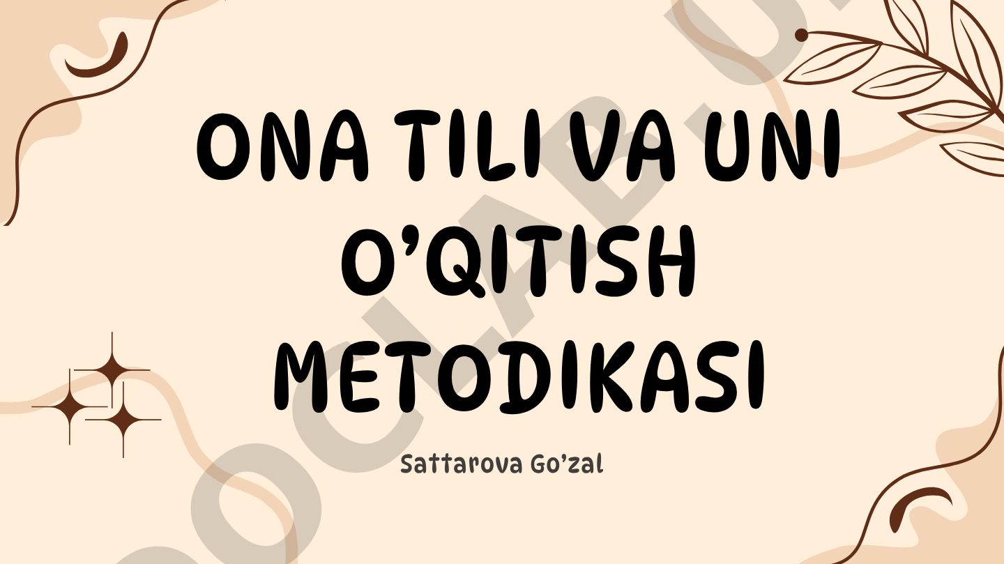 Sintaksis haqida tushuncha: so'z birikmasi va gap