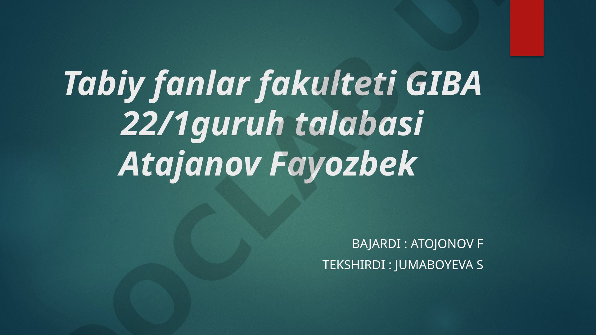 Pedagogik jarayonlar harakteri,borishi va mazmunini o’rganishda qo’llaniladigan pedogogik texnologiy
