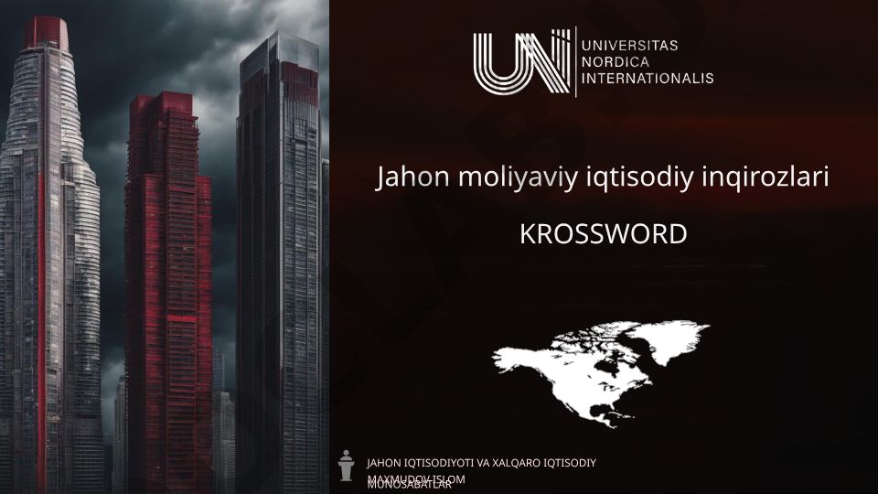 Jahon moliyaviy iqtisodiy inqirozlari