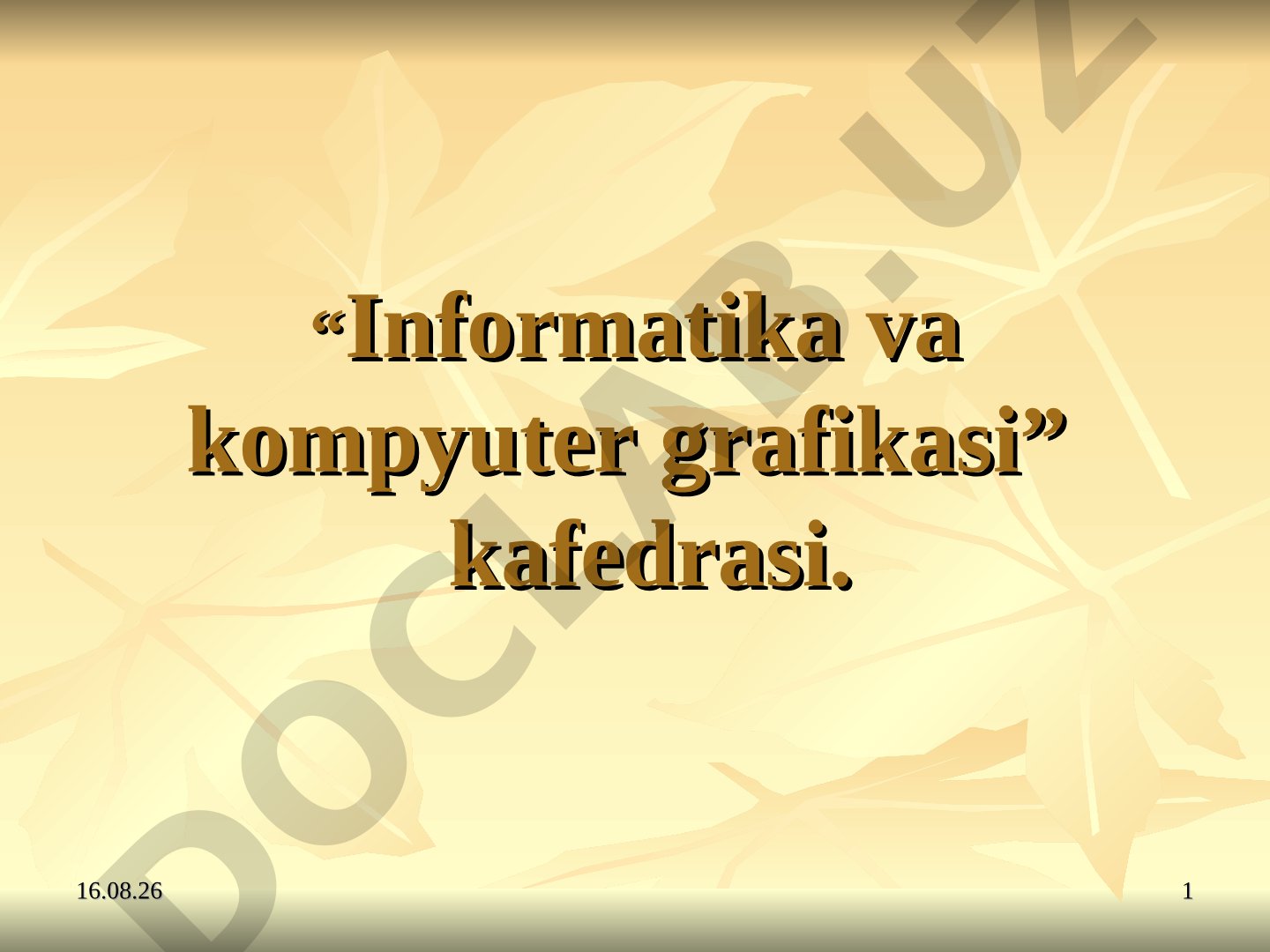 Sirtlarning o'zaro kesishish chiziqlarning yasash