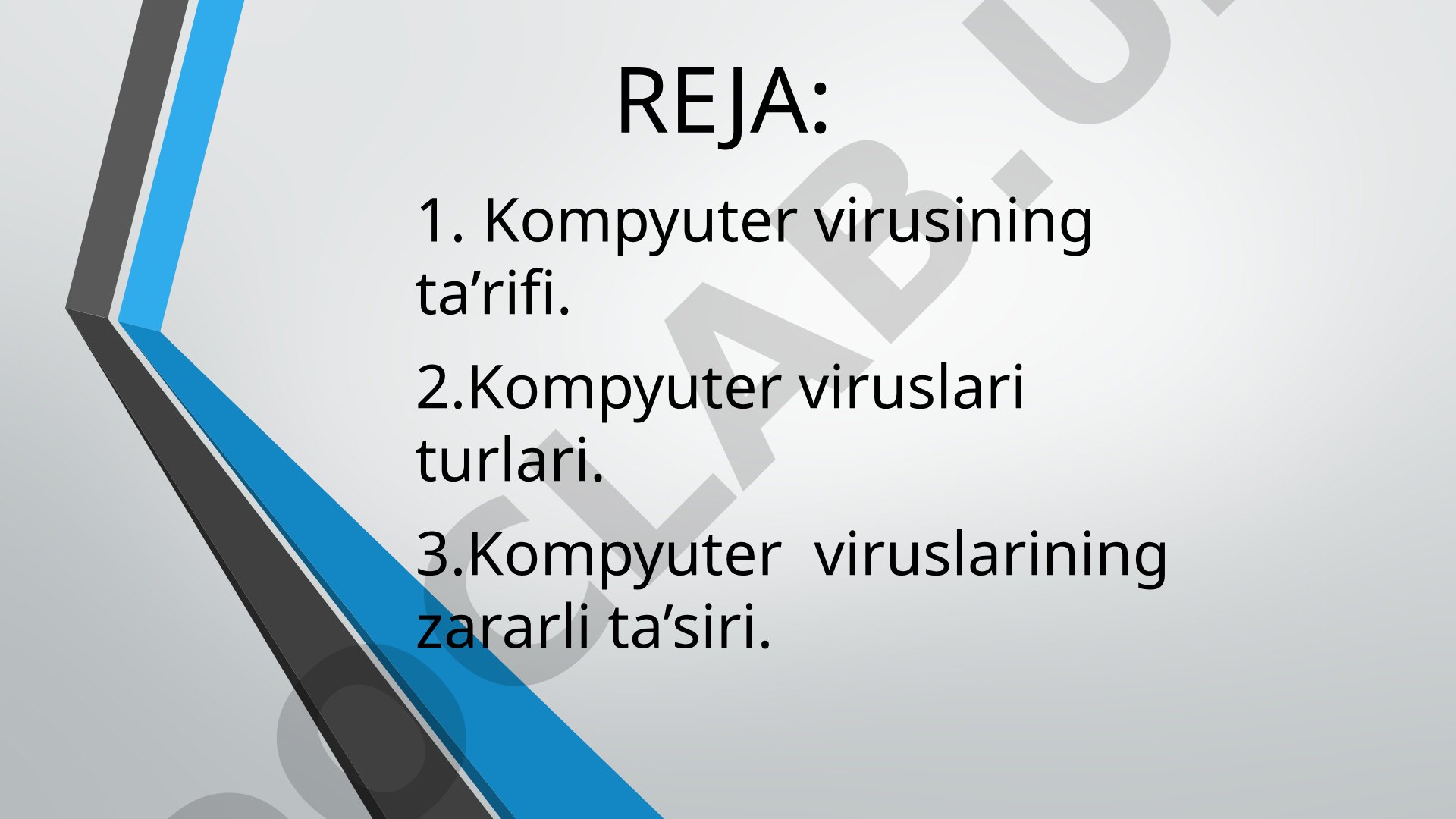 Kompyuter viruslari: ta'rifi, turlari va zararli ta'siri