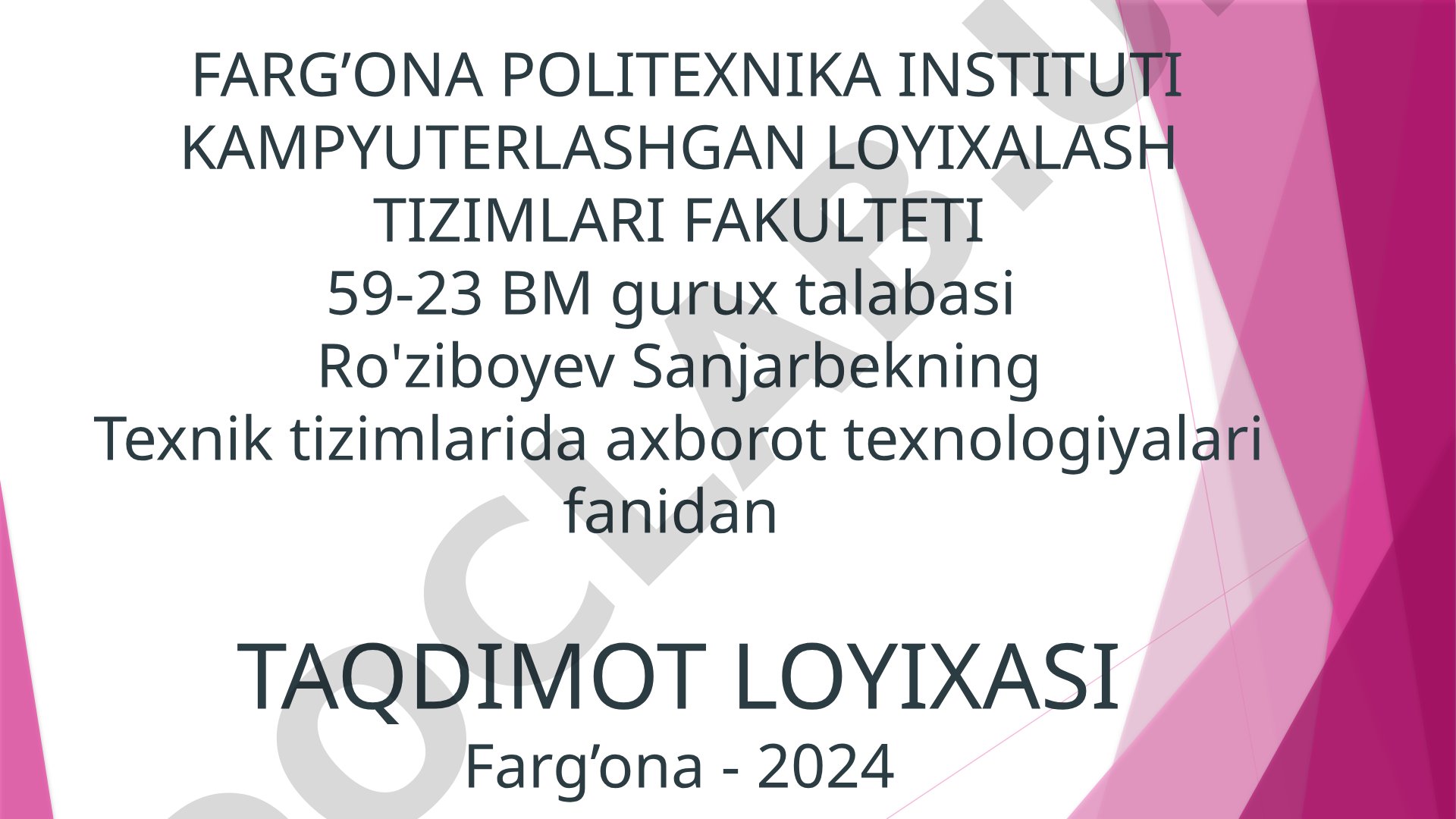 C++ dasturlash tili va uning imkoniyatlari