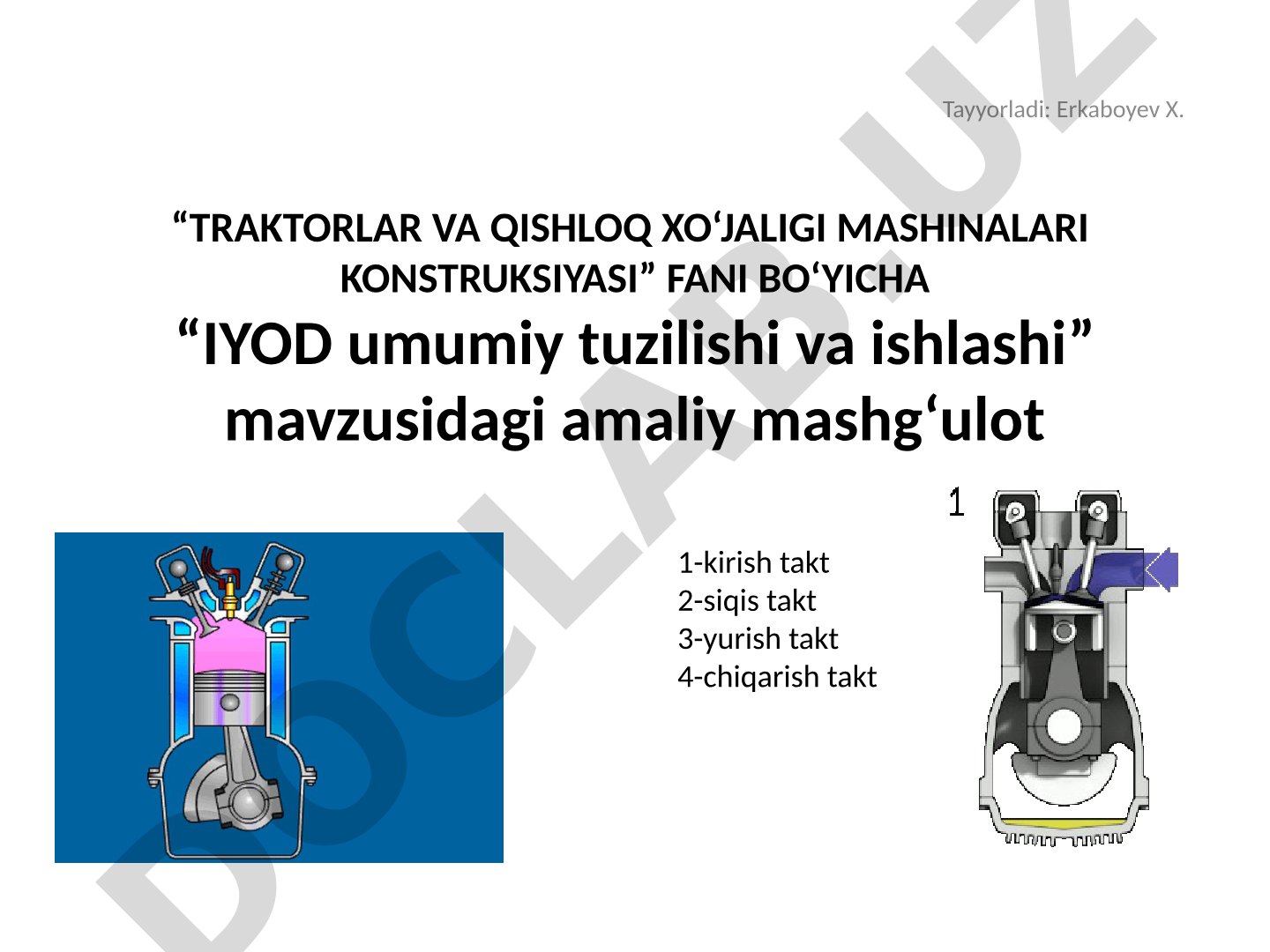 IYOD umumiy tuzilishi va ishlashi