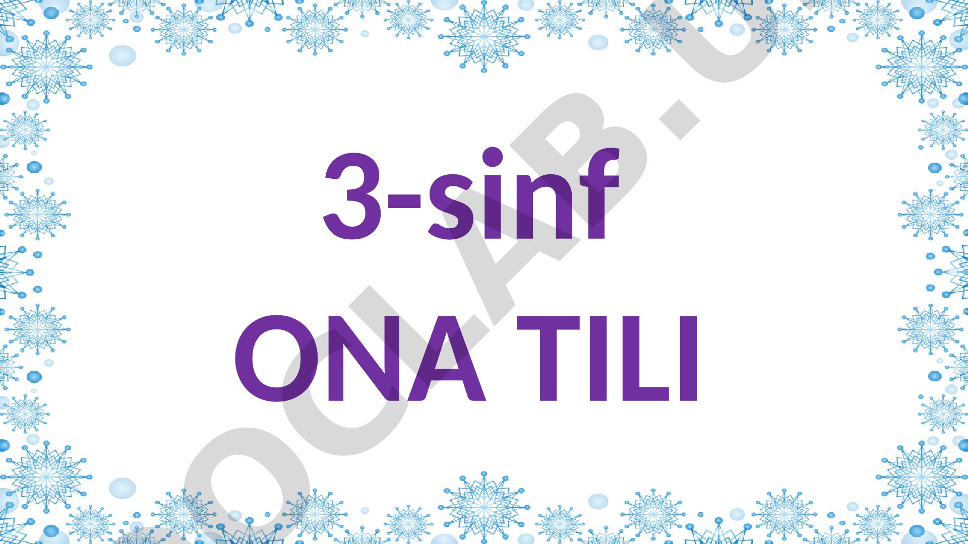 2 – nazorat ishi Test sinovi