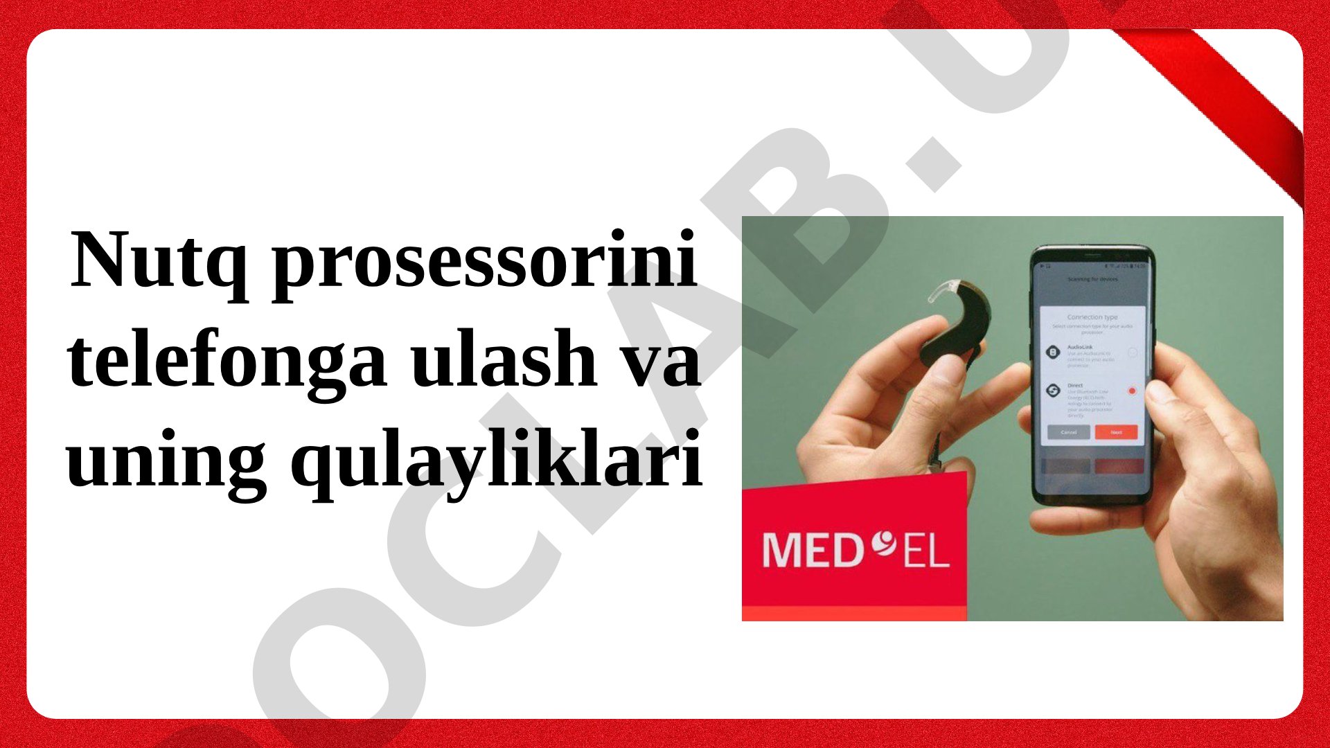Nutq prosessorini telefonga ulash va uning qulayliklari
