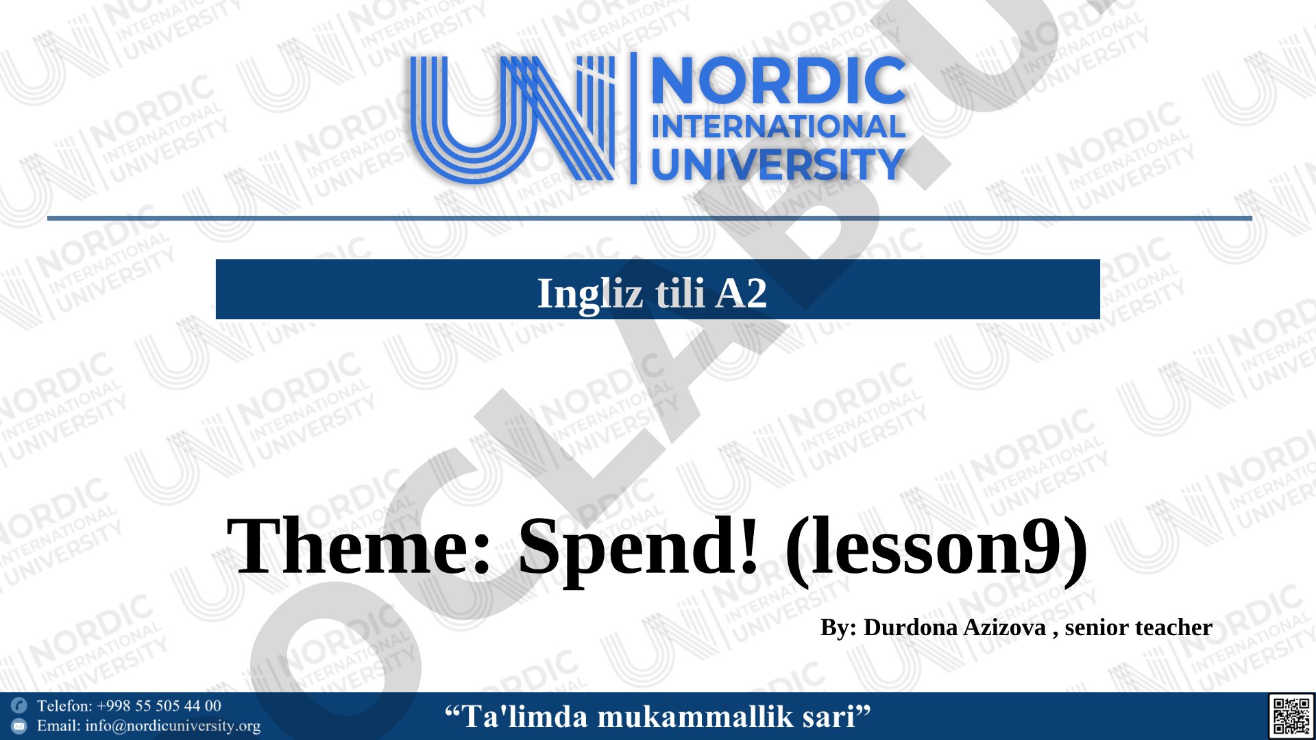 Spend! (lesson9)