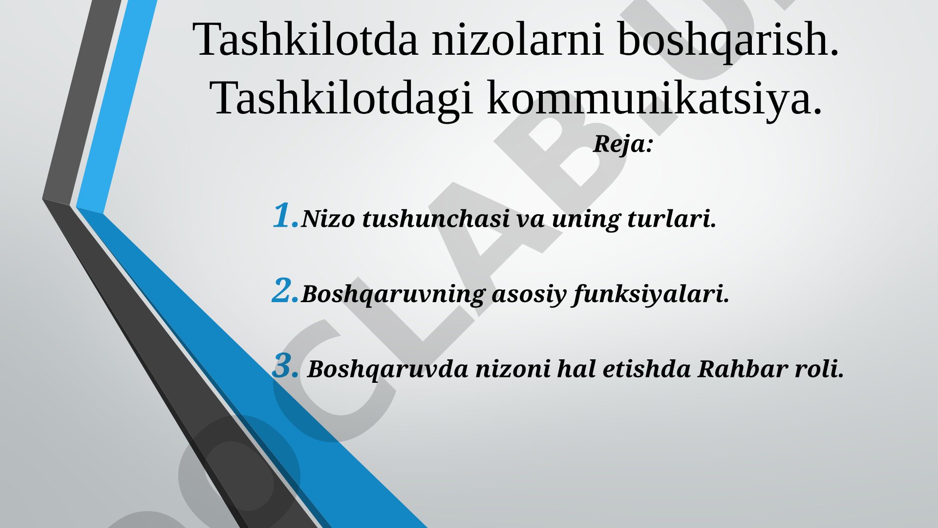 Tashkilotda nizolarni boshqarish