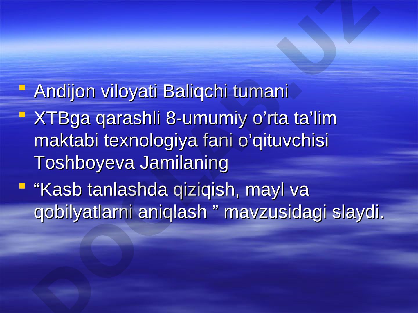 Kasb tanlashda qiziqish, mayl va qobilyatlarni aniqlash