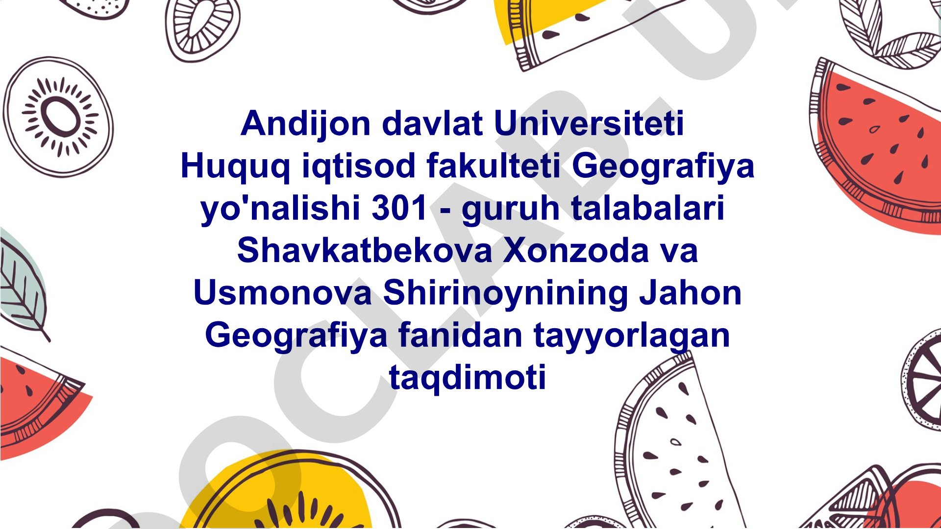 O‘rta Osiyo yer osti suvlari
