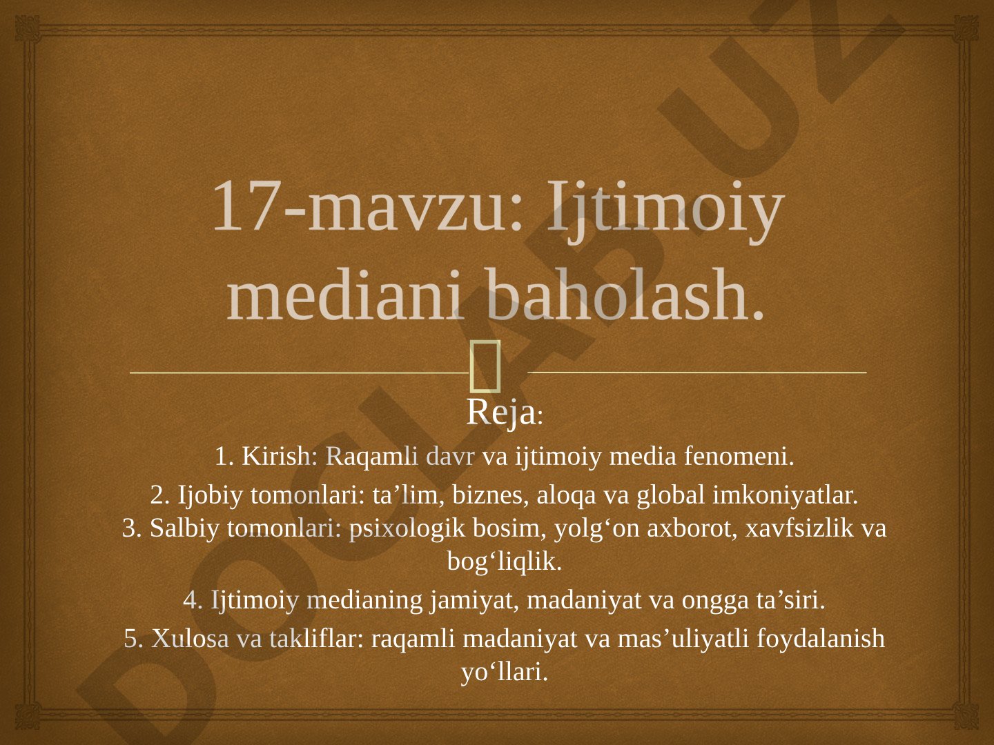Ijtimoiy mediani baholash