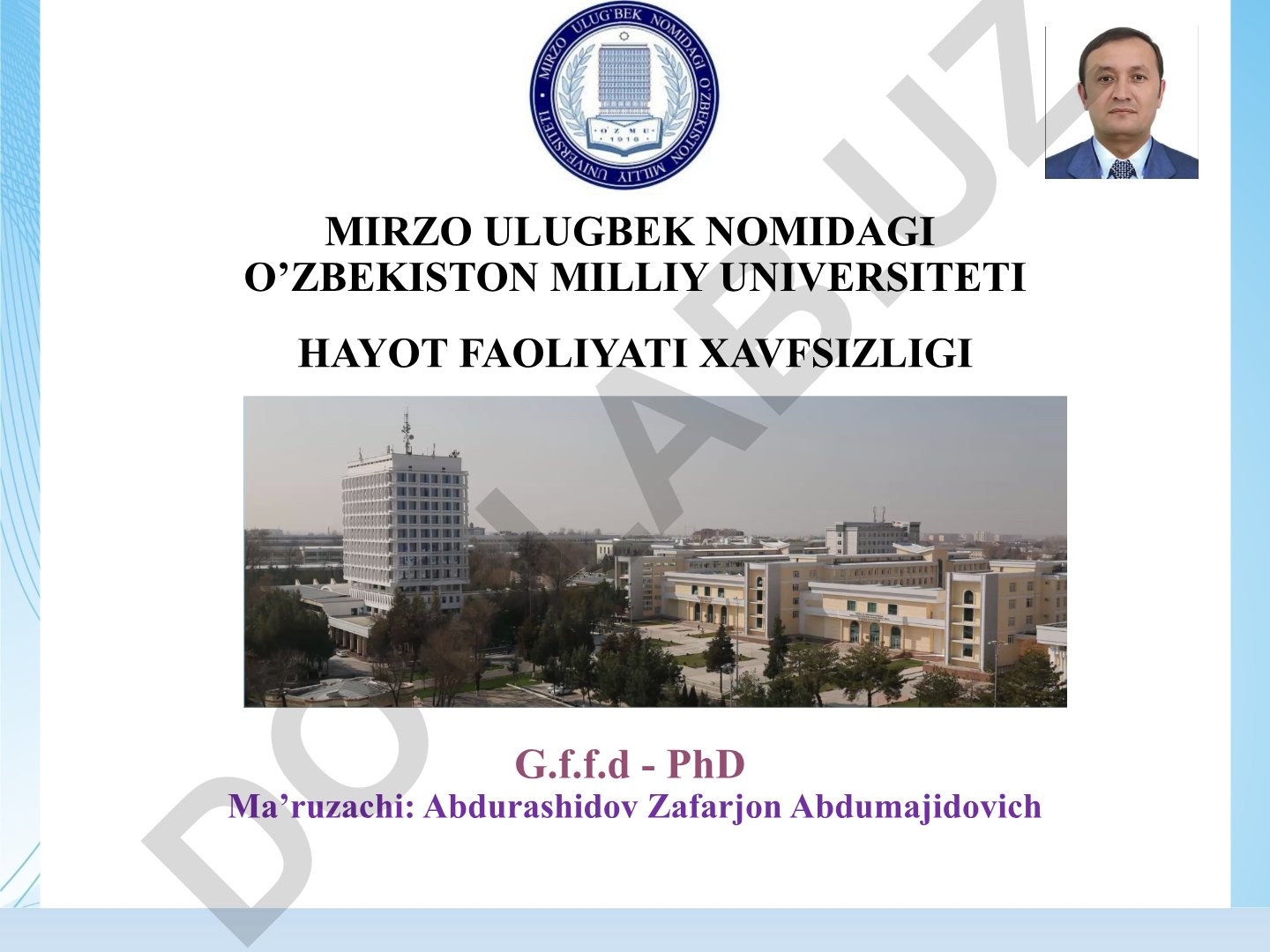 Xavfsiz faoliyatni tashkil qilishda xodimlar bilimini tekshirish va o'qitish
